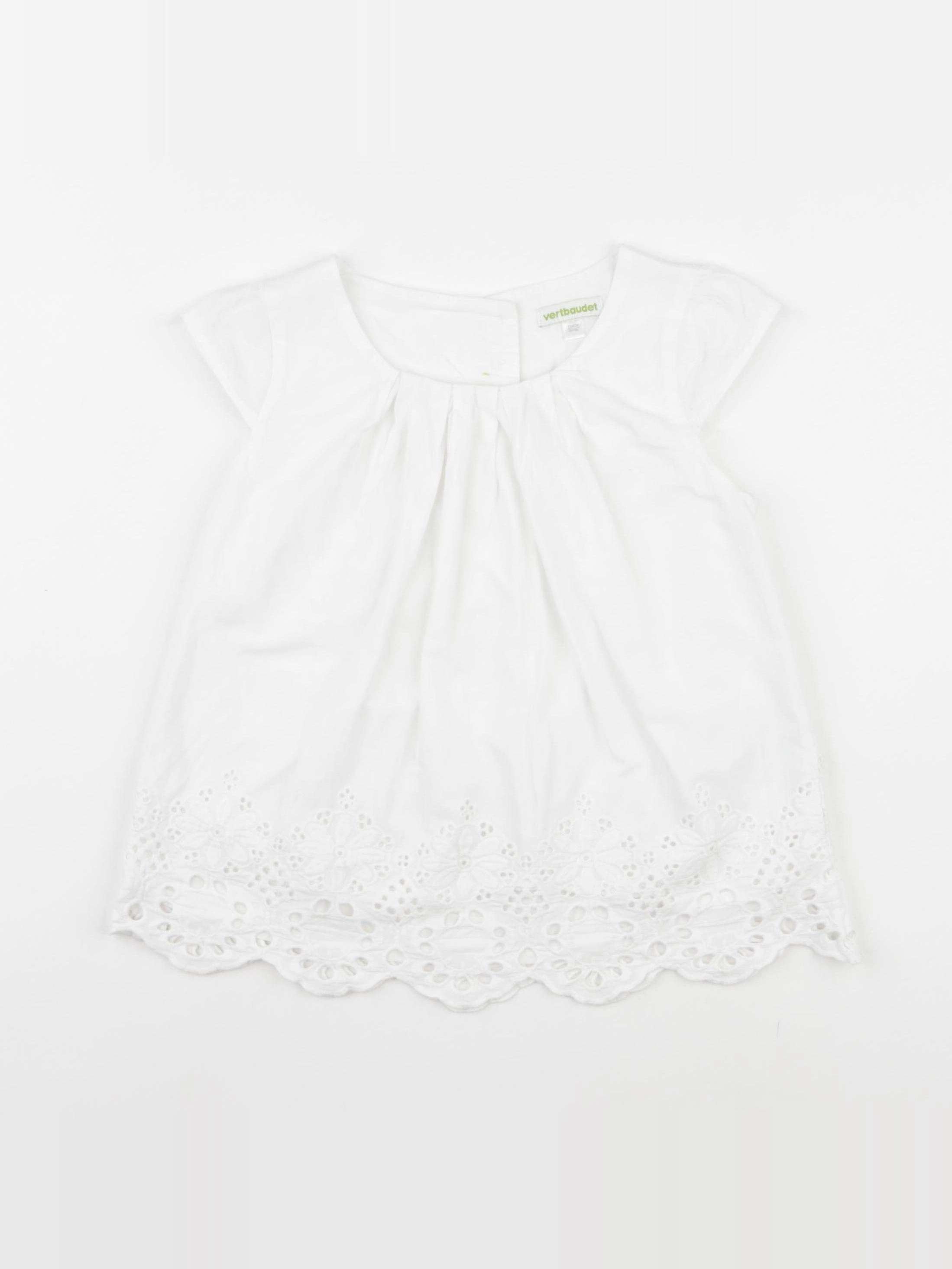 Vertbaudet - robe blanc - 6 ans