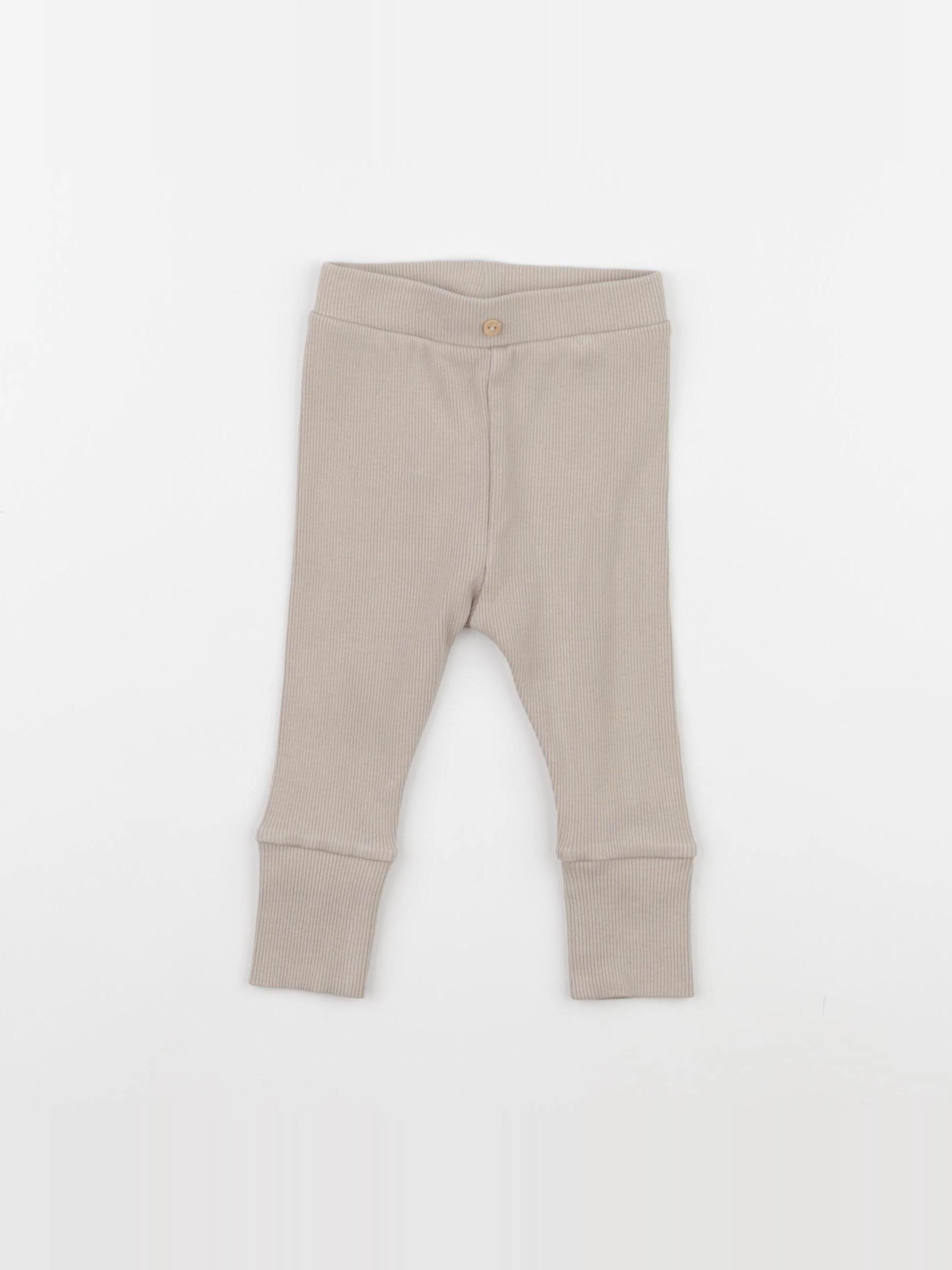 Vertbaudet - legging marron - 6 mois