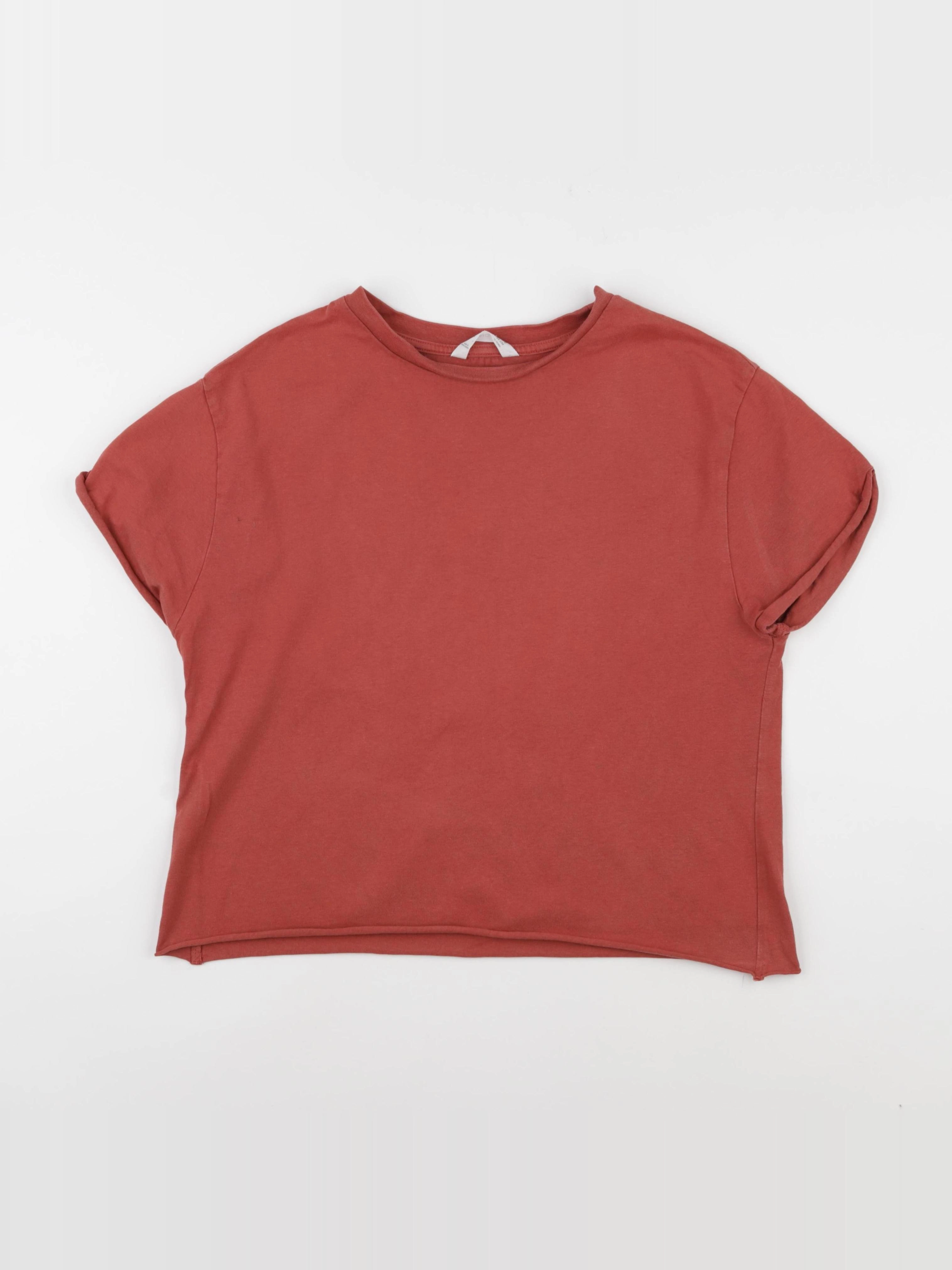 Mango - tee-shirt marron - 13 ans