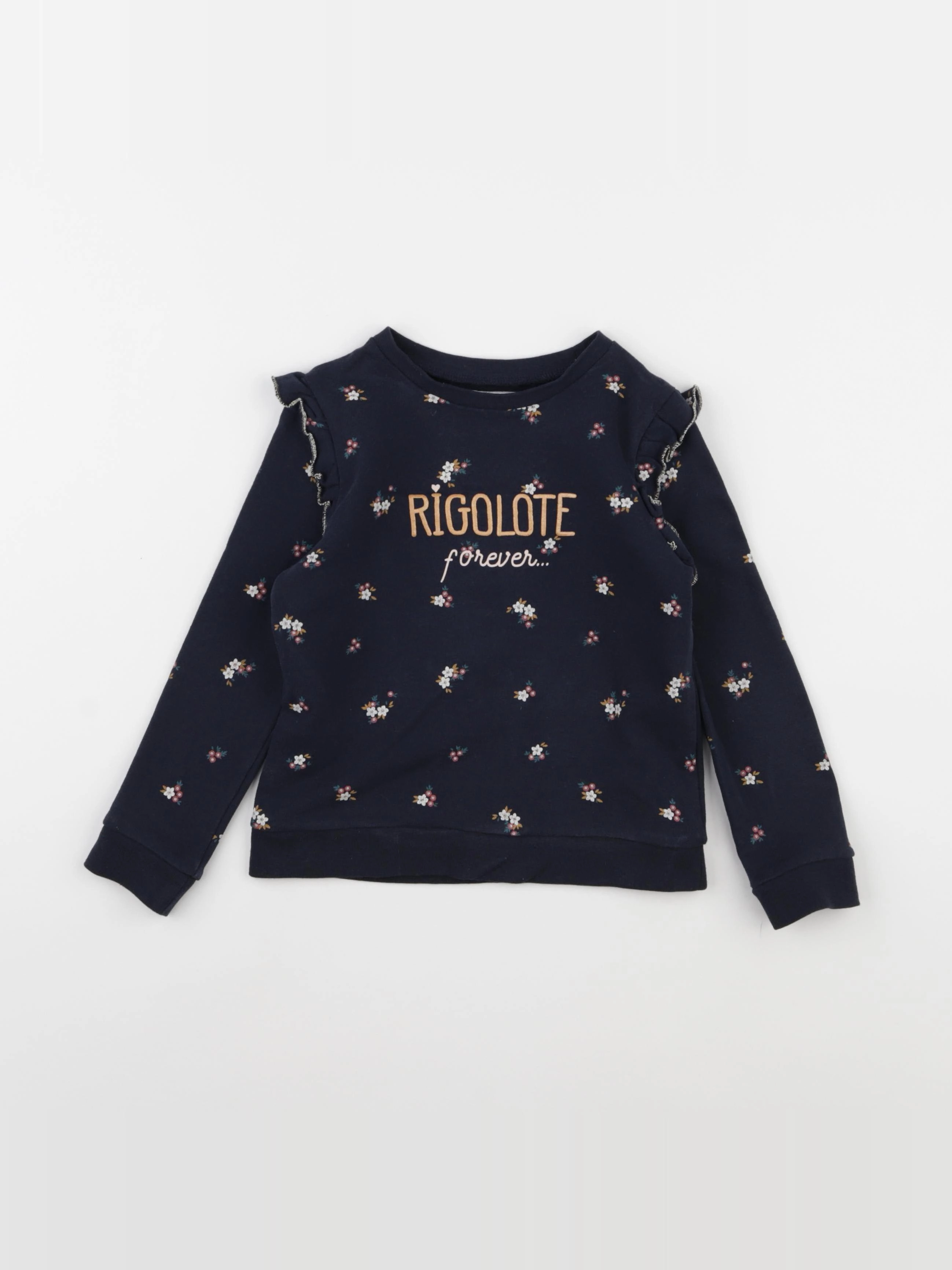 Vertbaudet - sweat bleu - 4 ans