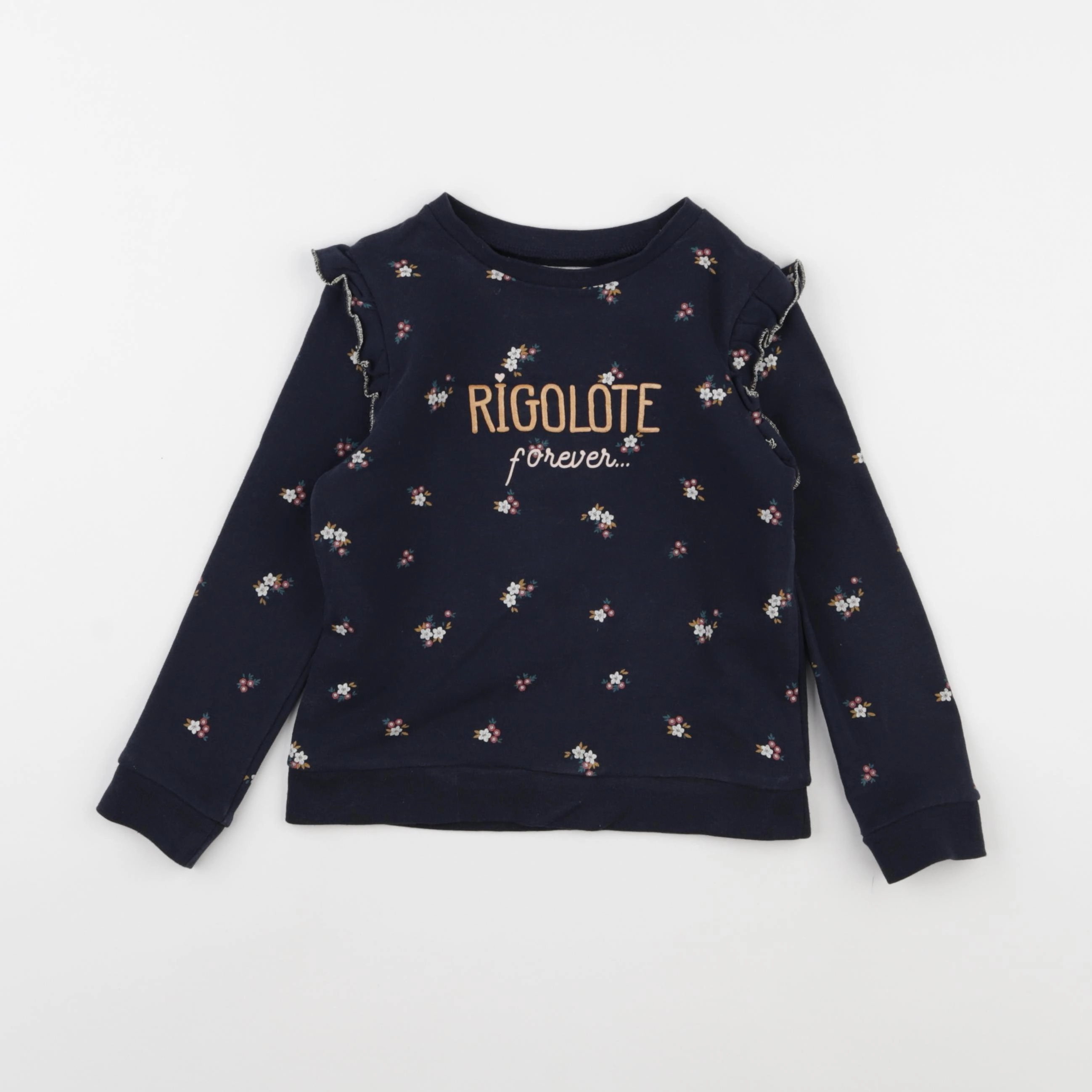 Vertbaudet - sweat bleu - 4 ans