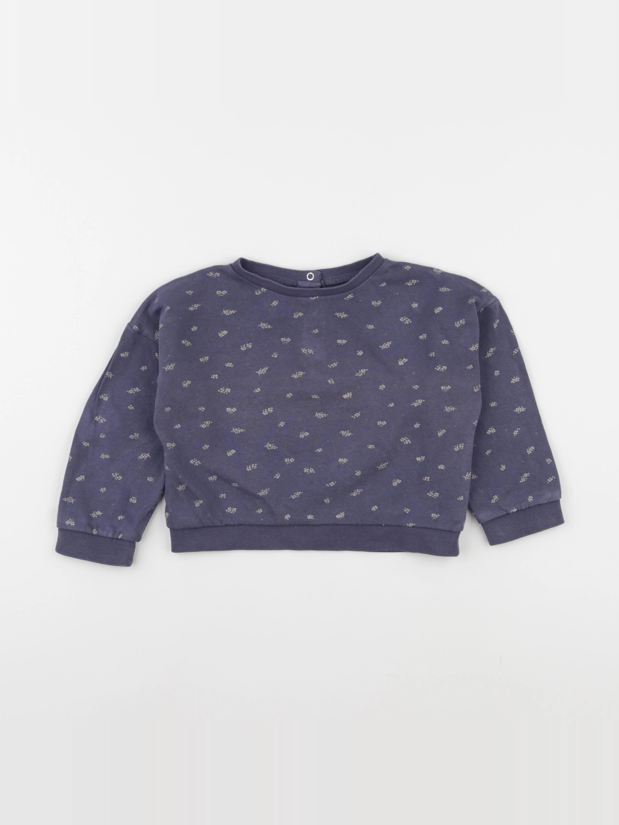 Vertbaudet - sweat violet - 24 mois