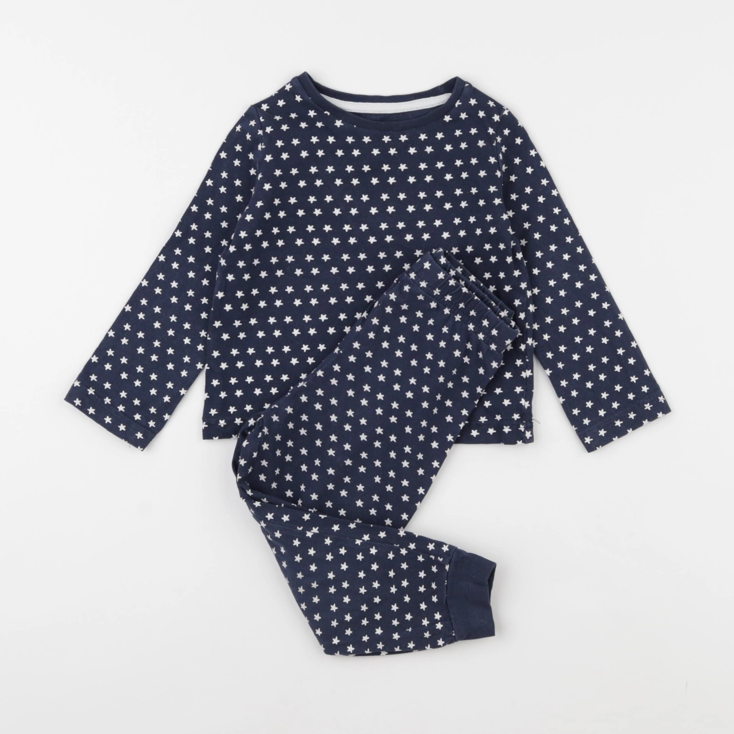 Vertbaudet - pyjama coton bleu - 2 ans