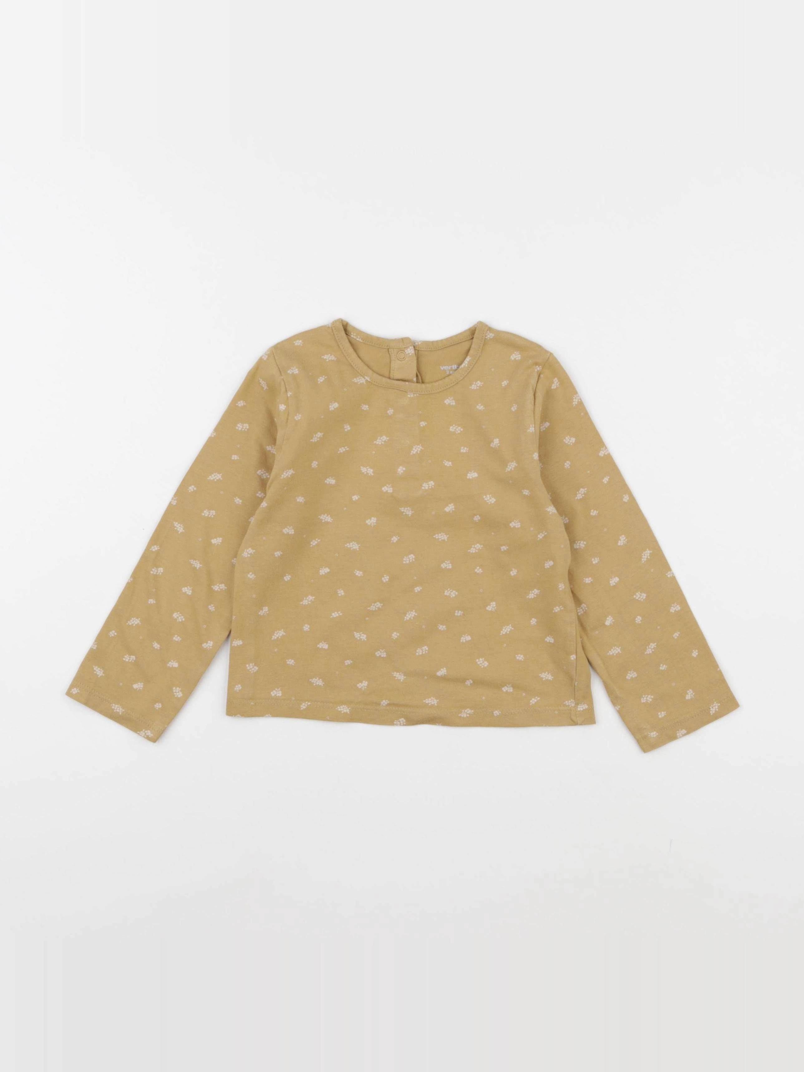 Vertbaudet - tee-shirt jaune - 2 ans
