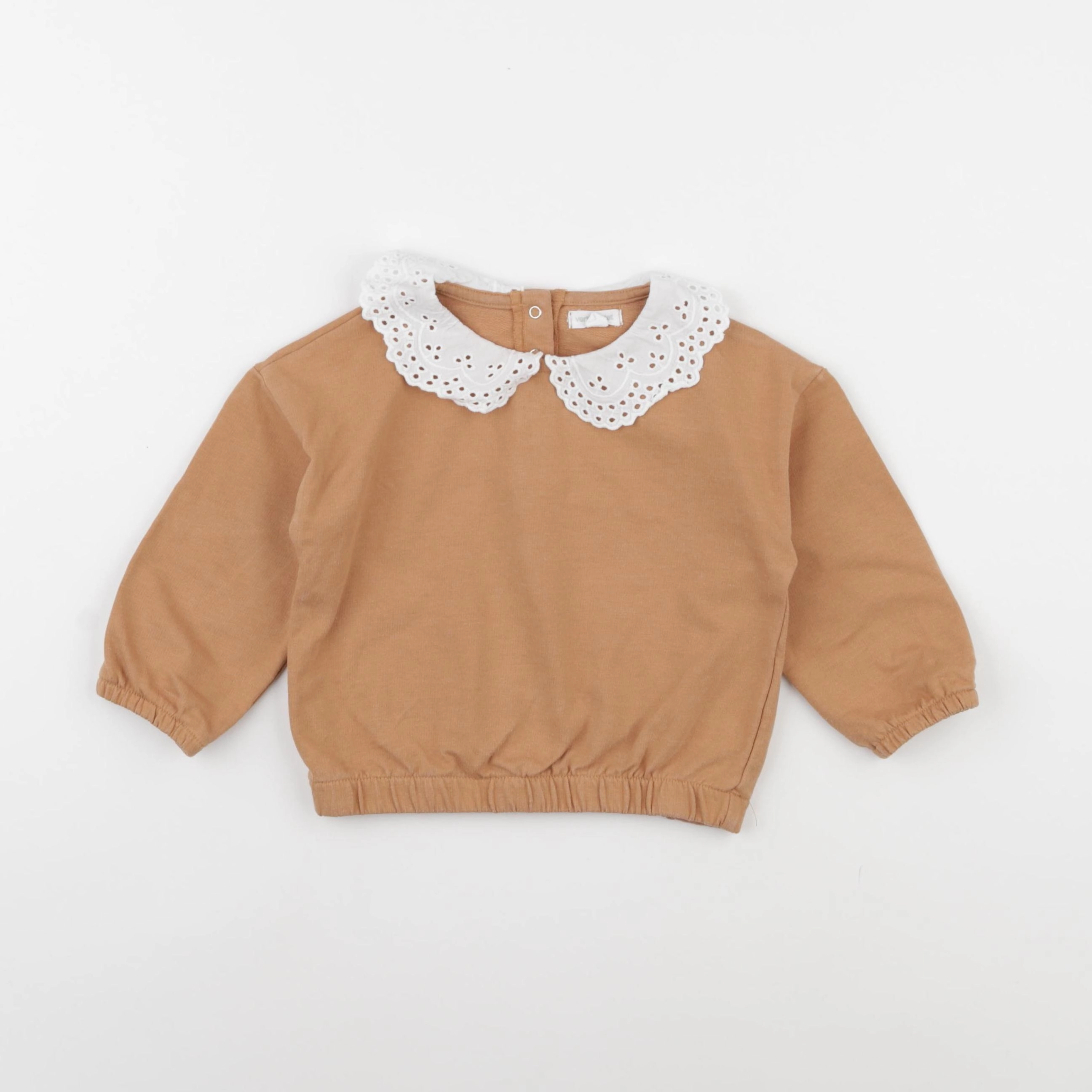 Vertbaudet - sweat marron - 18 mois
