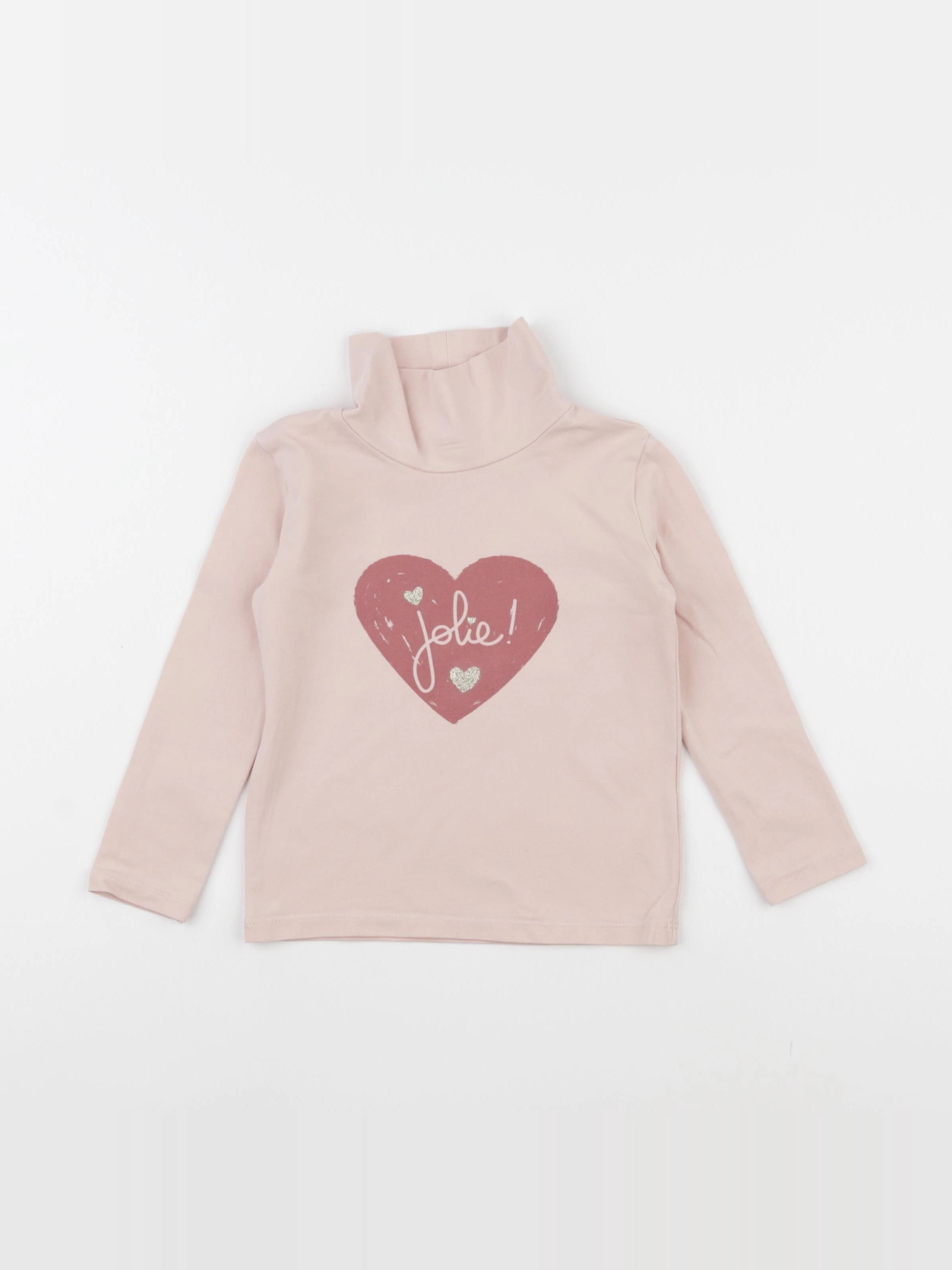 Vertbaudet - sous-pull rose - 2 ans