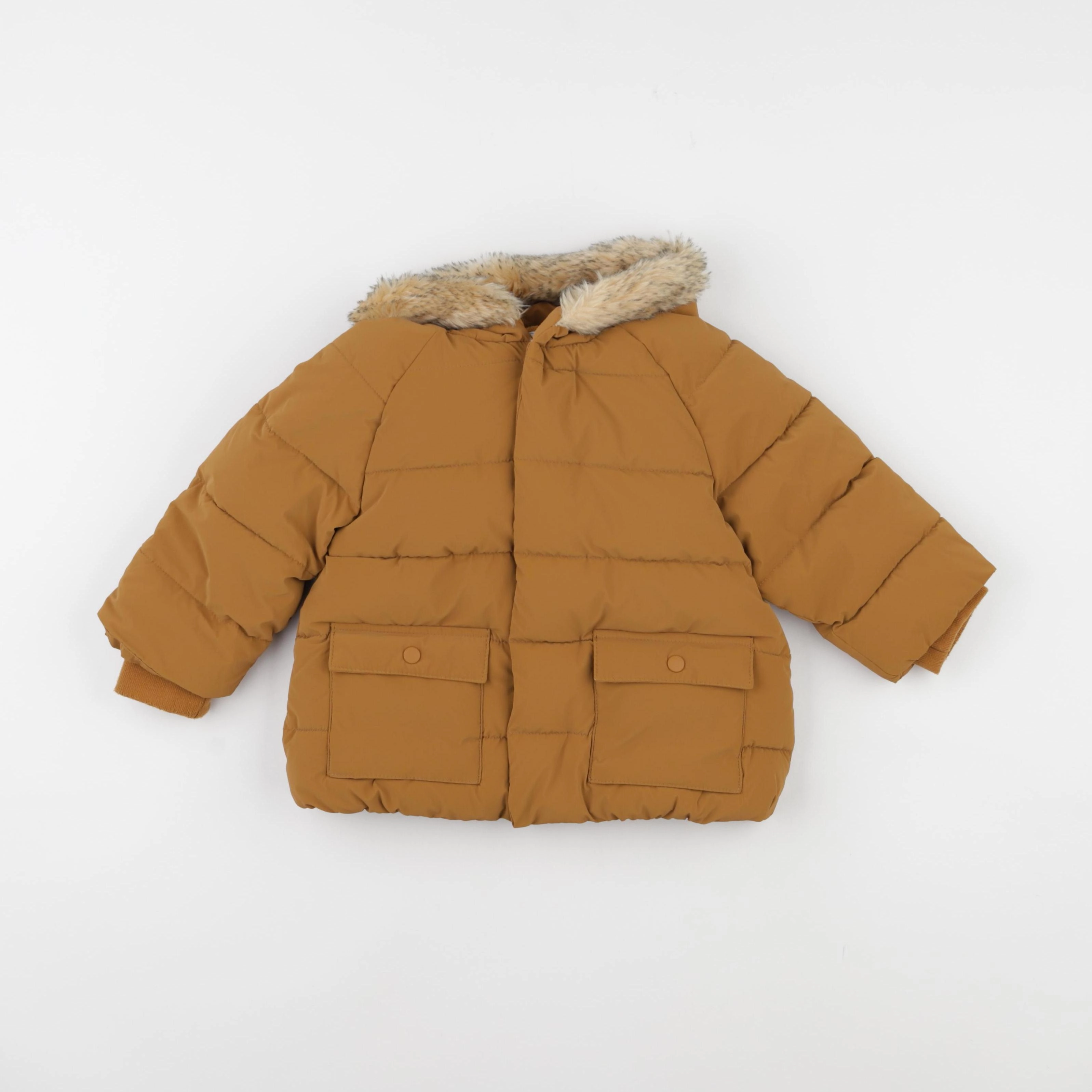 Vertbaudet - doudoune marron - 24 mois