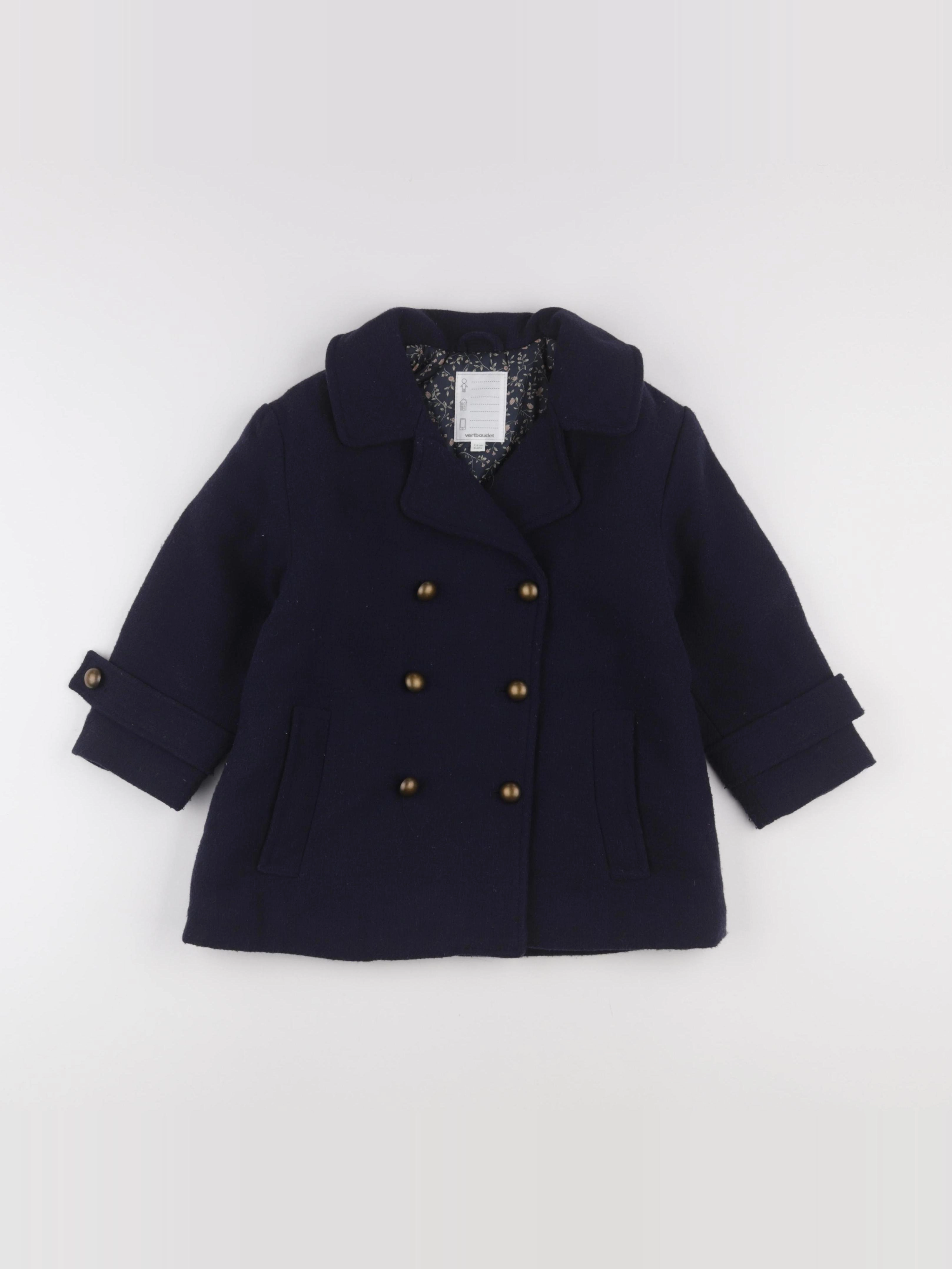 Vertbaudet - manteau bleu - 6 ans