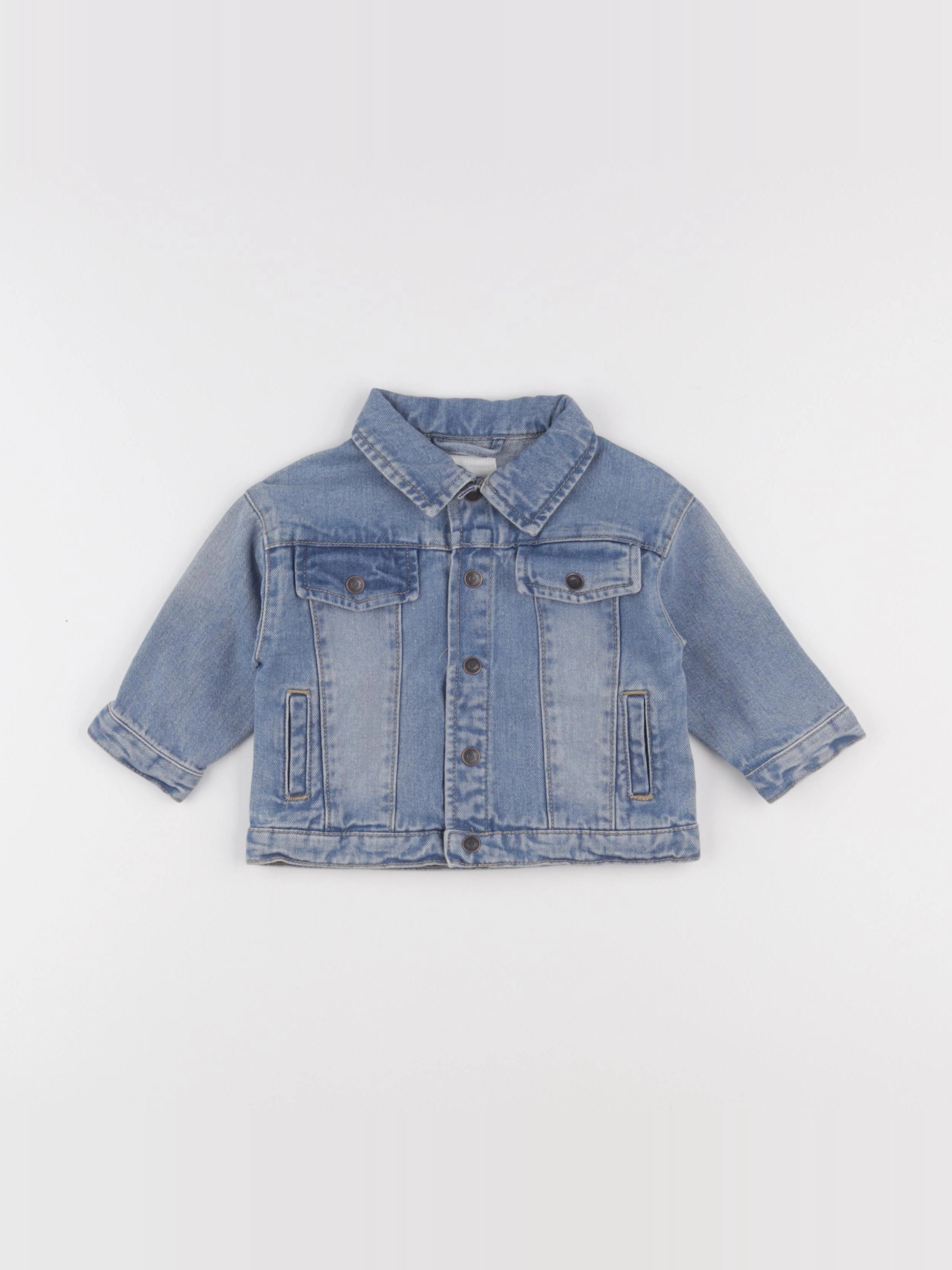 Vertbaudet - veste bleu - 9 mois