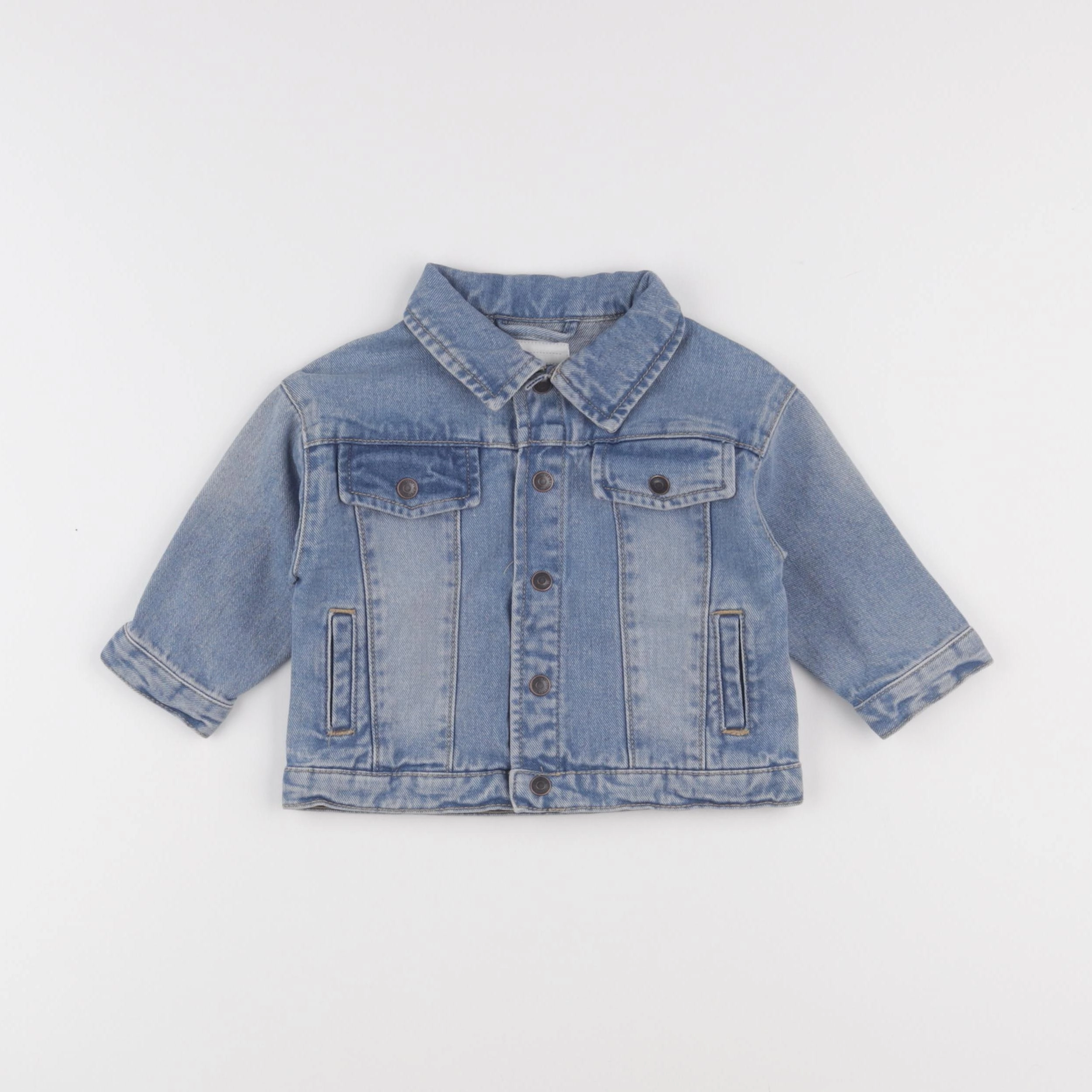 Vertbaudet - veste bleu - 9 mois