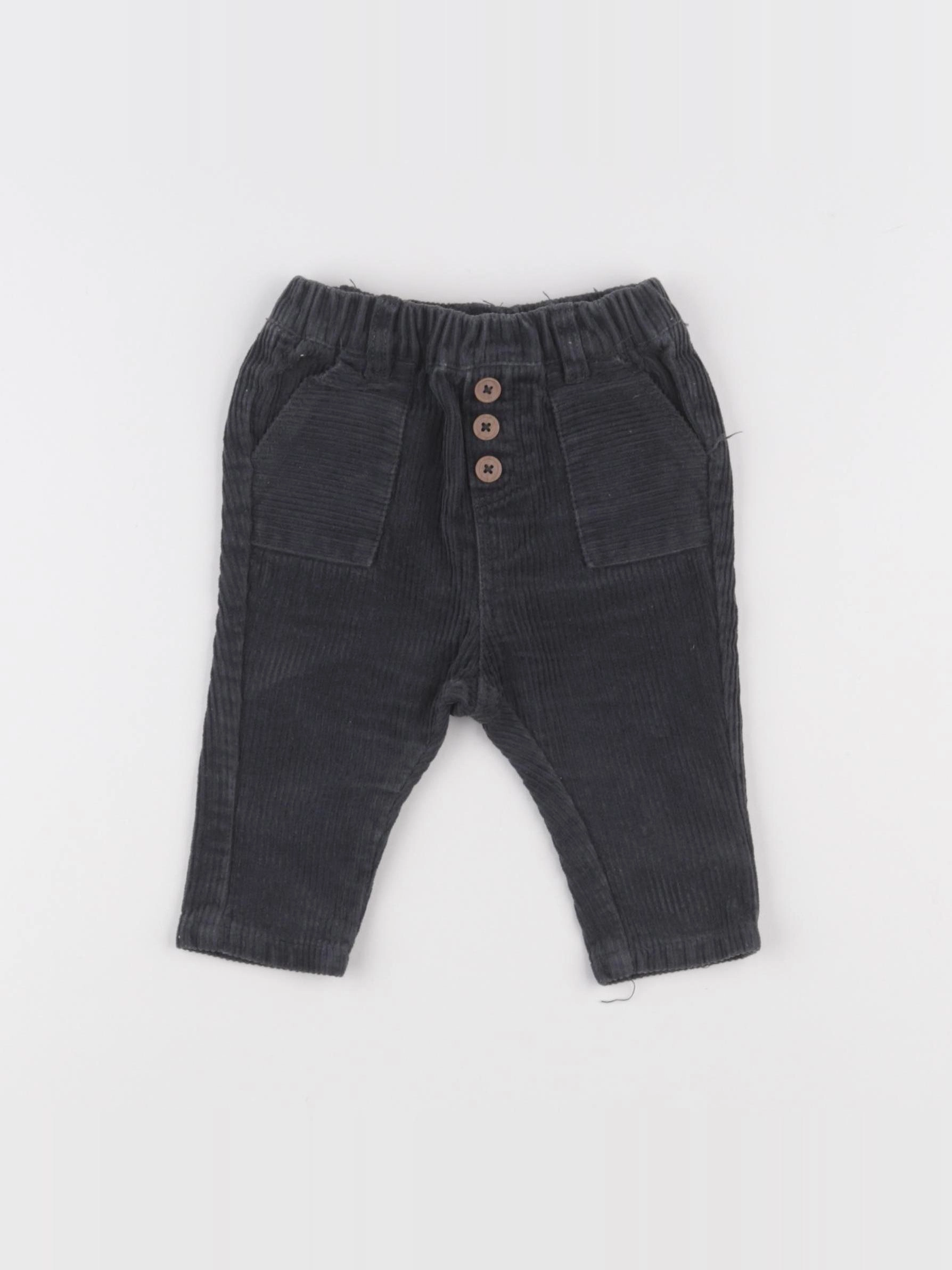 Vertbaudet - pantalon bleu - 3 mois