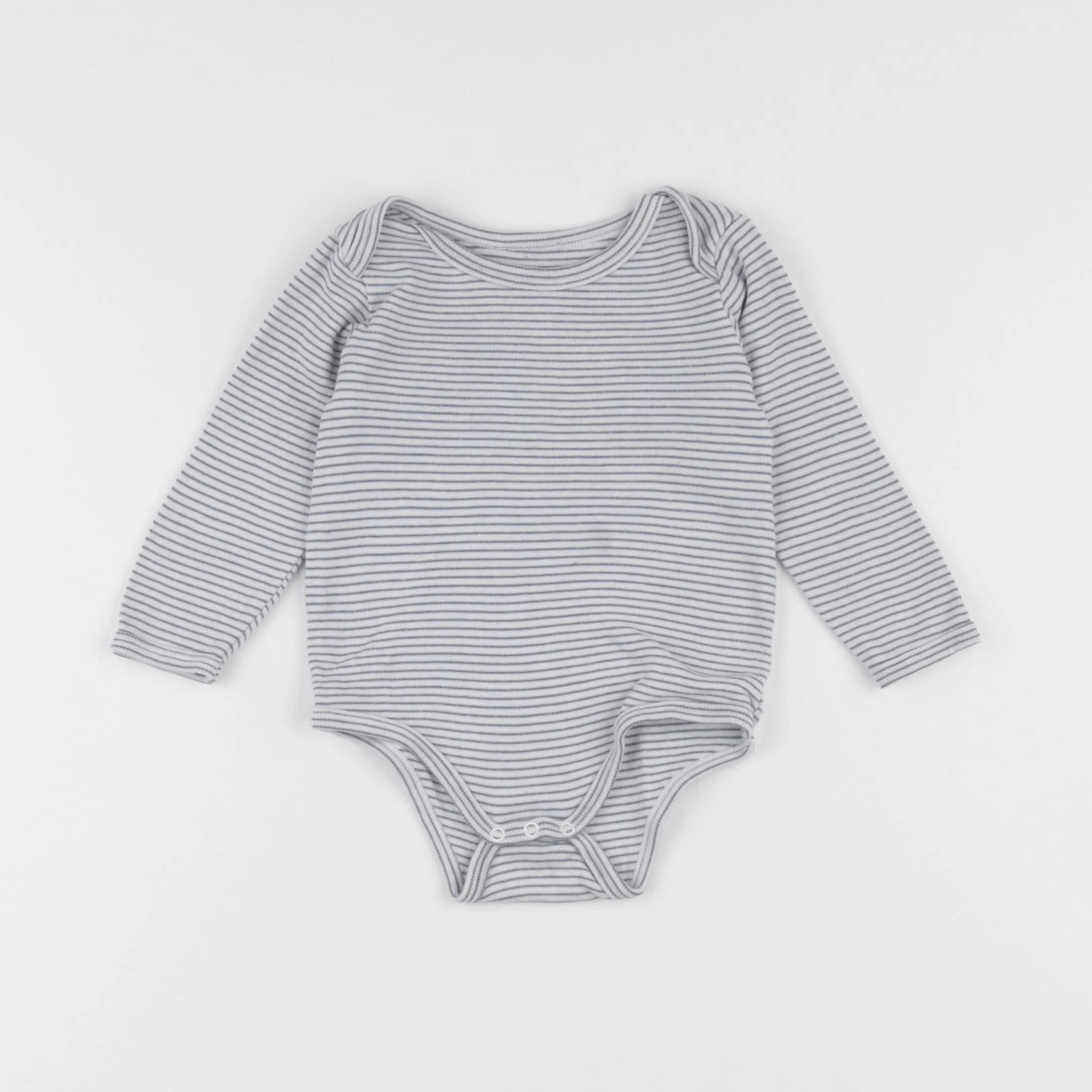 Vertbaudet - body blanc, bleu - 18 mois