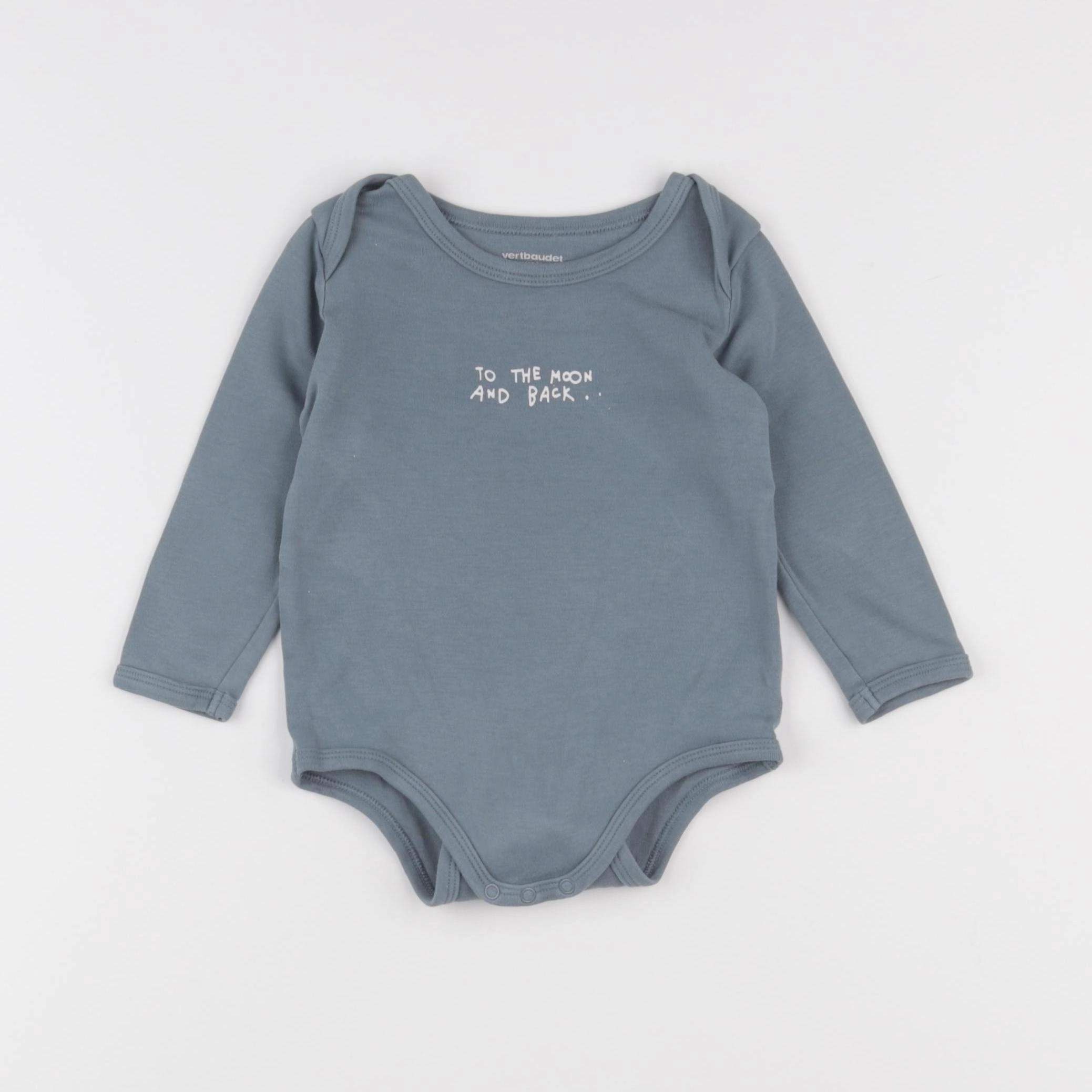 Vertbaudet - body bleu - 18 mois