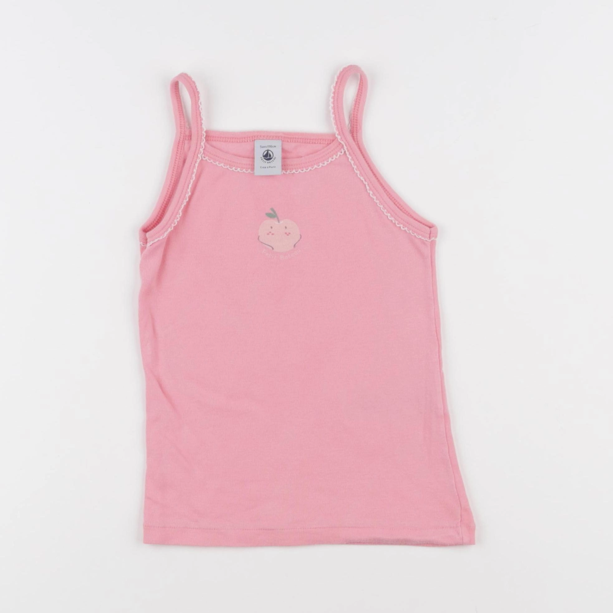 Petit Bateau - maillot de corps rose - 5 ans