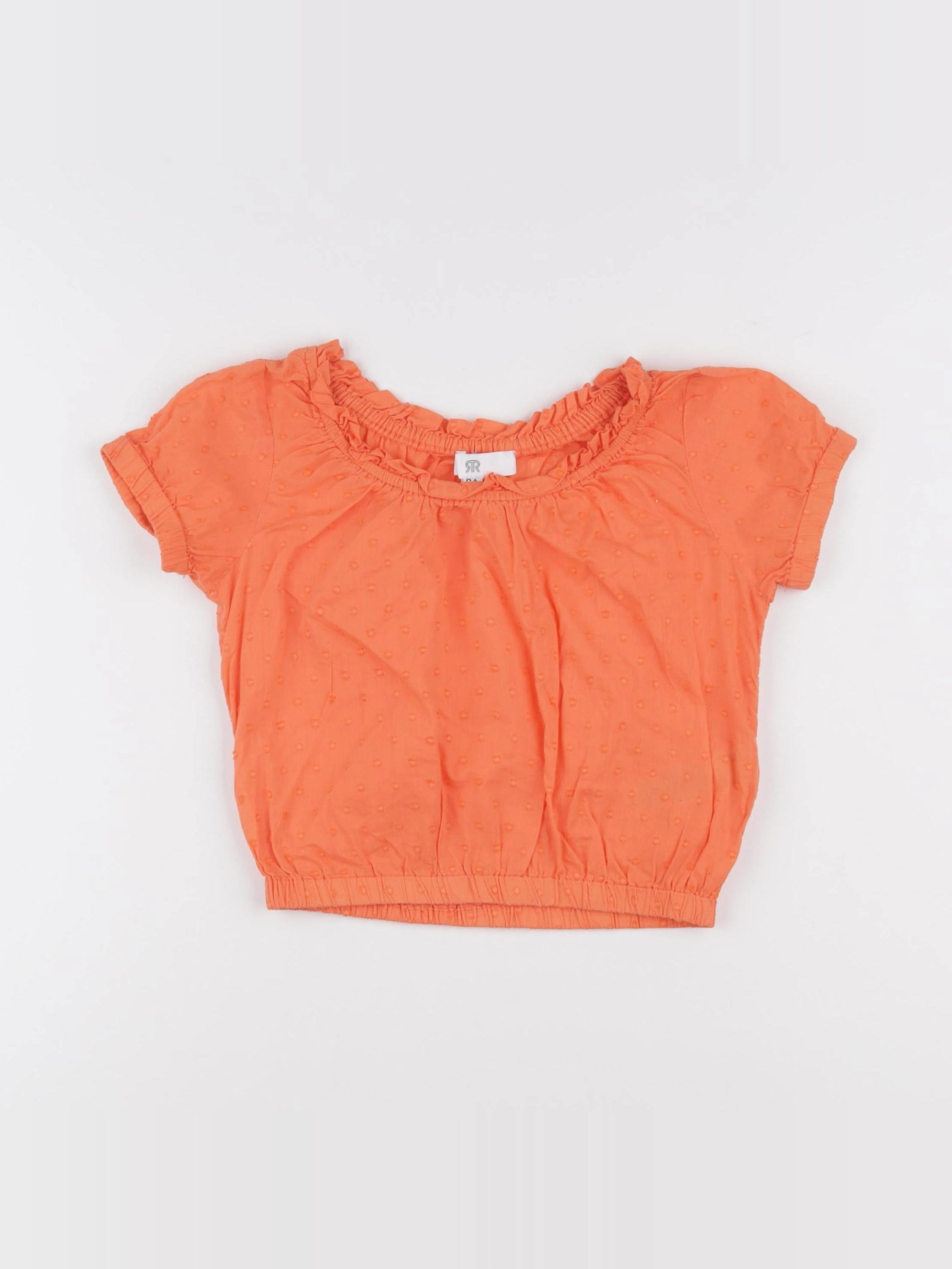 La Redoute - blouse orange - 6 ans
