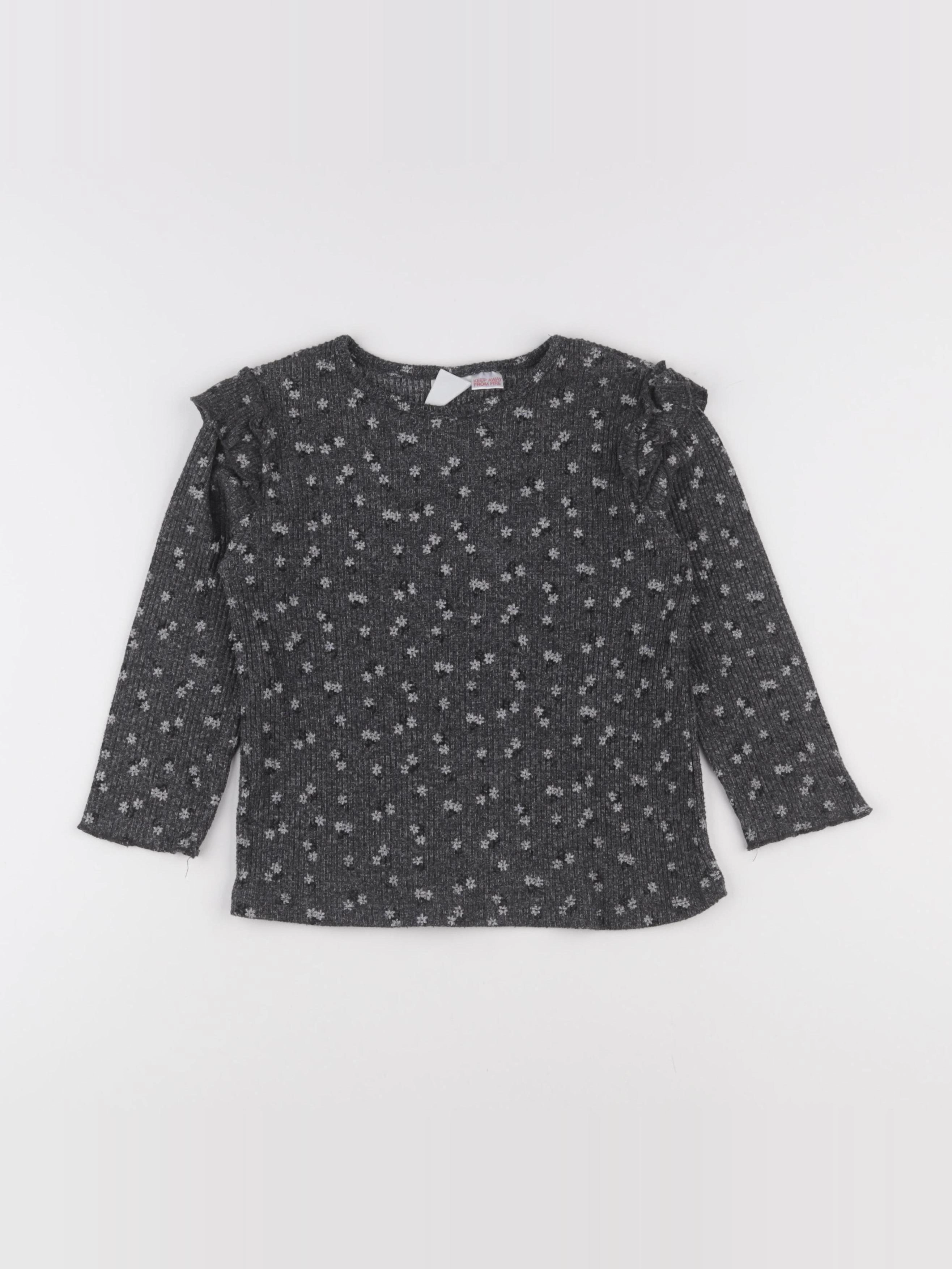 Zara - tee-shirt gris - 4/5 ans