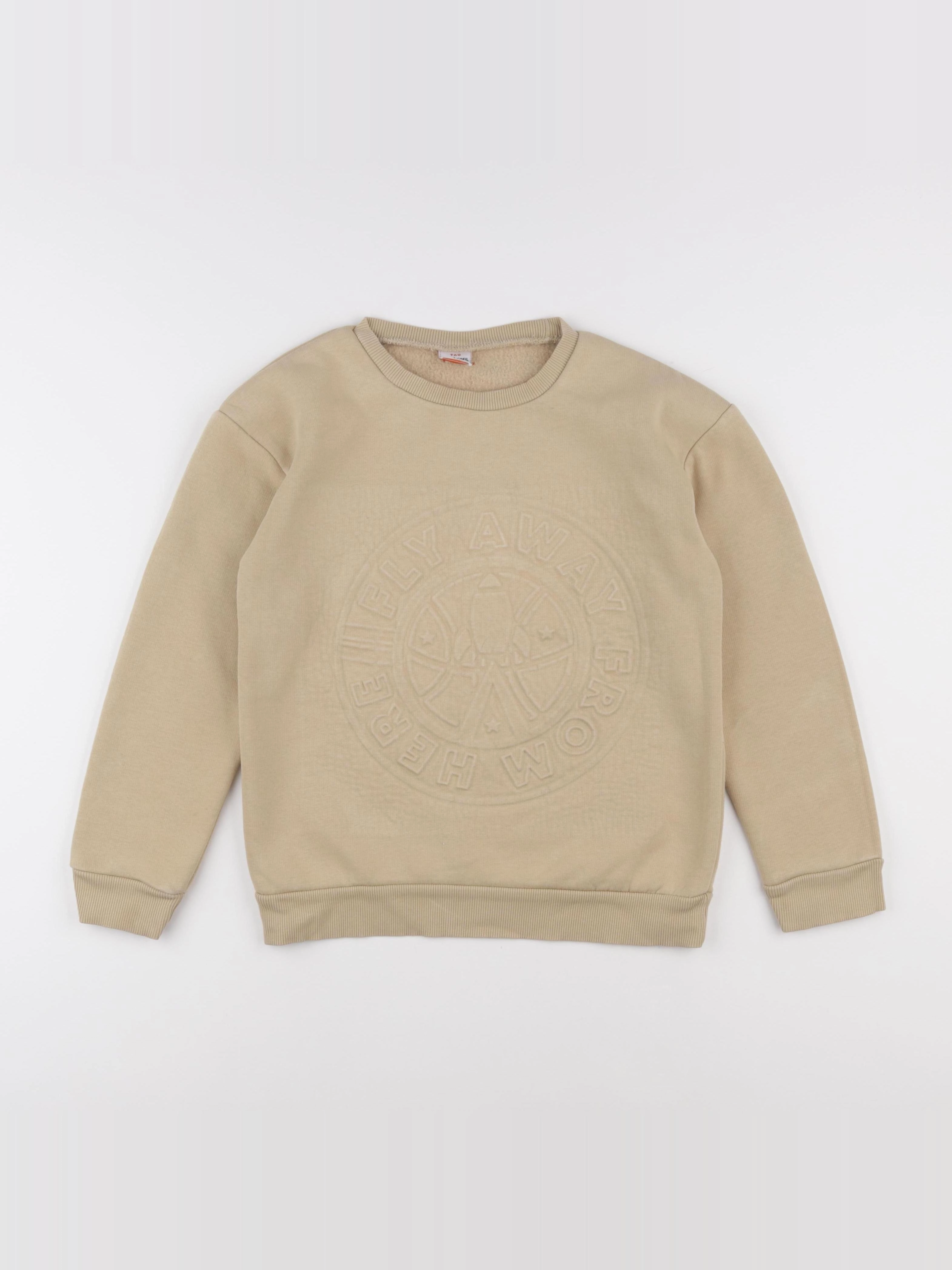 Tape à l'oeil - sweat beige - 10 ans