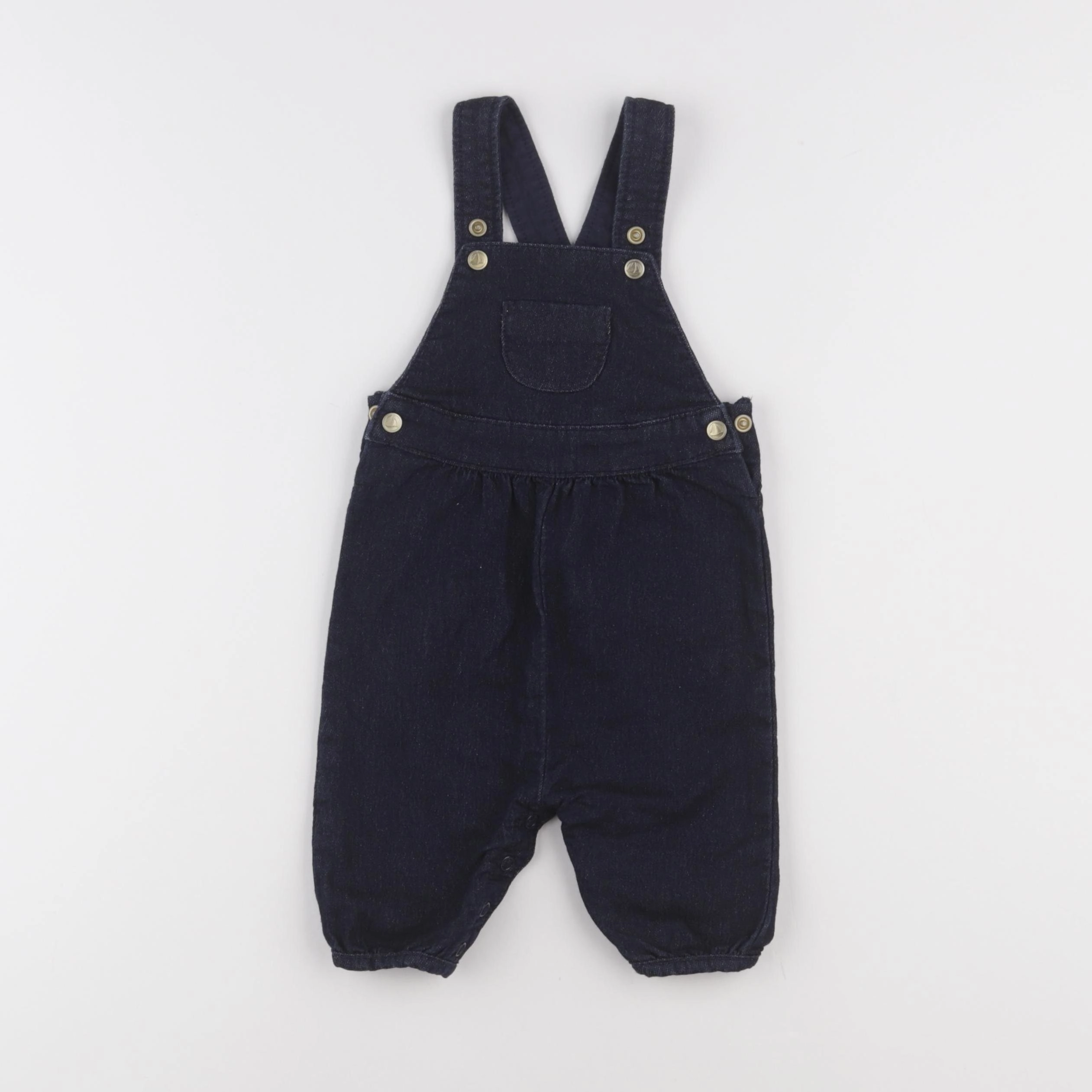 Petit Bateau - salopette bleu - 3 mois