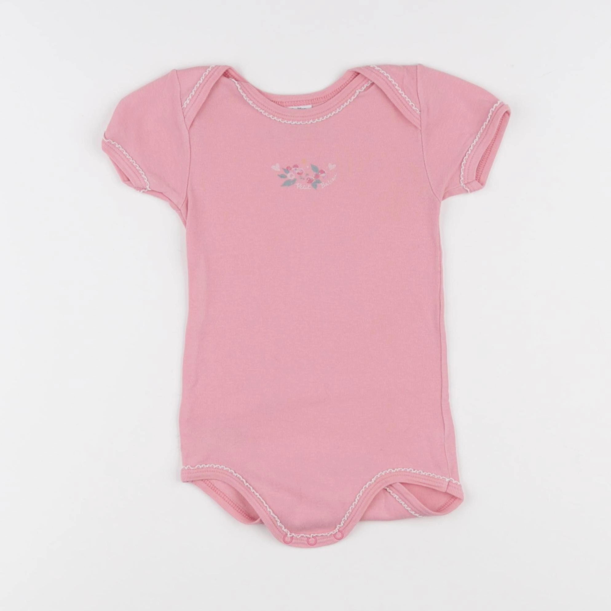 Petit Bateau - body rose - 18 mois