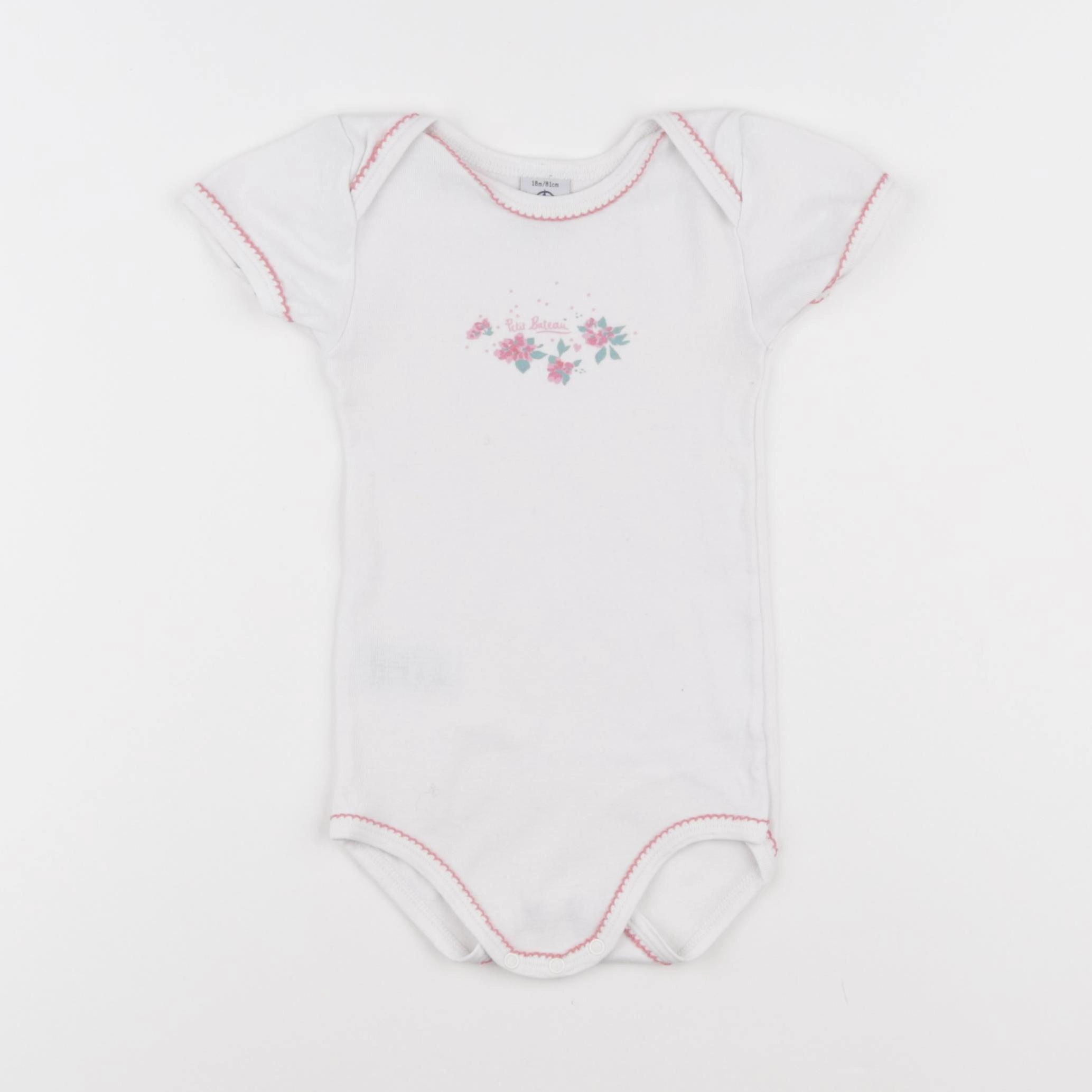 Petit Bateau - body blanc - 18 mois