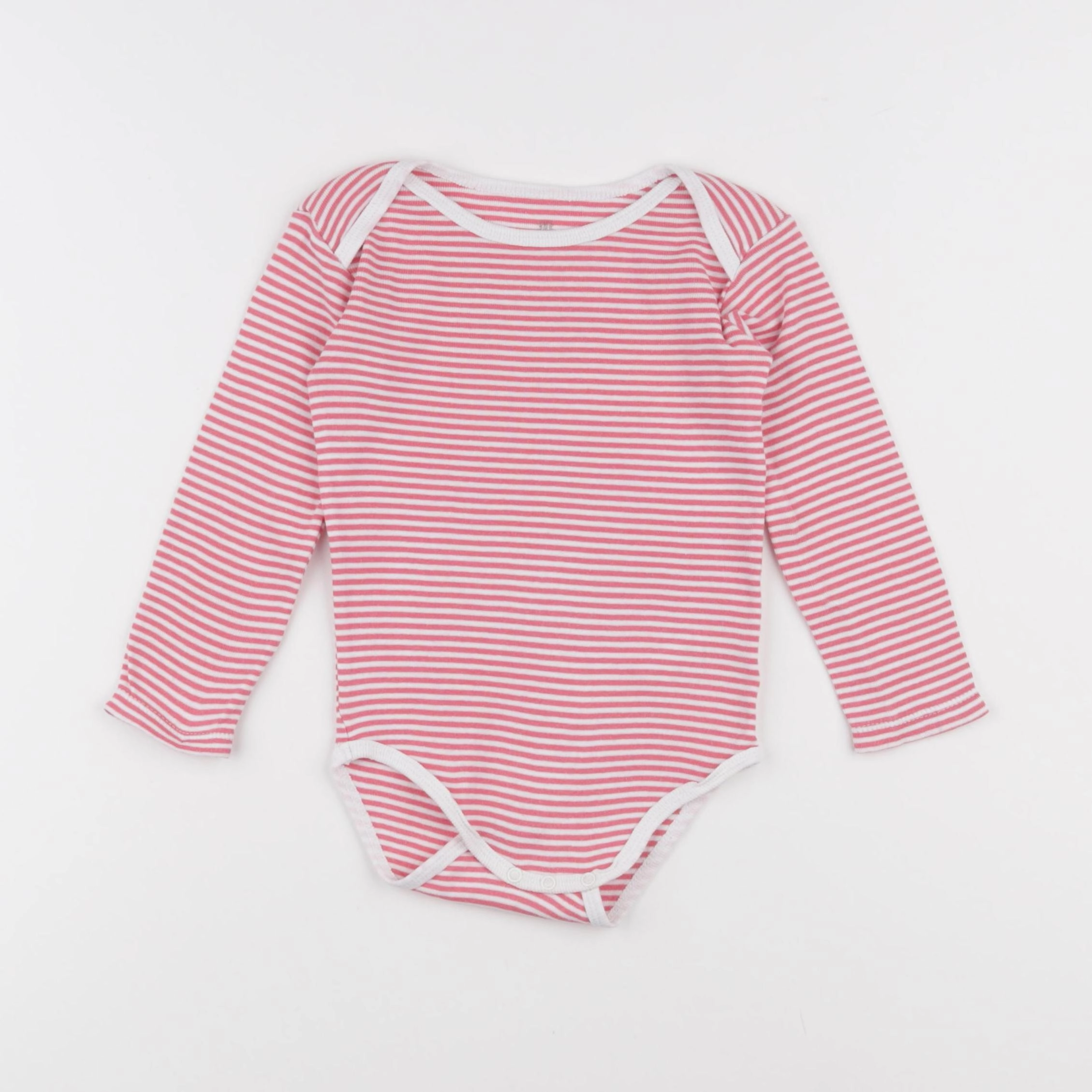 La Redoute - body blanc, rose - 2 ans