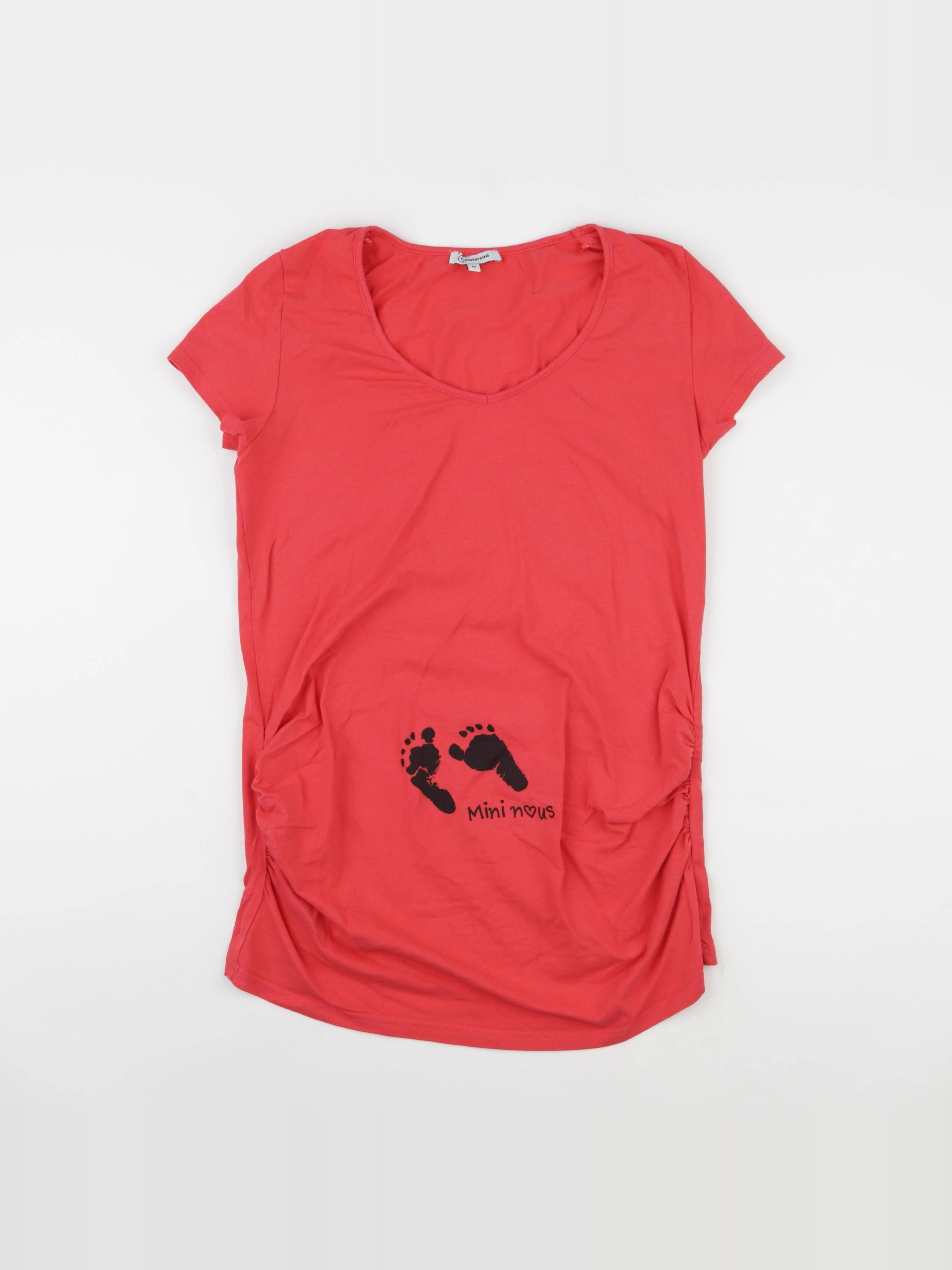 La Halle - tee-shirt grossesse rose - m