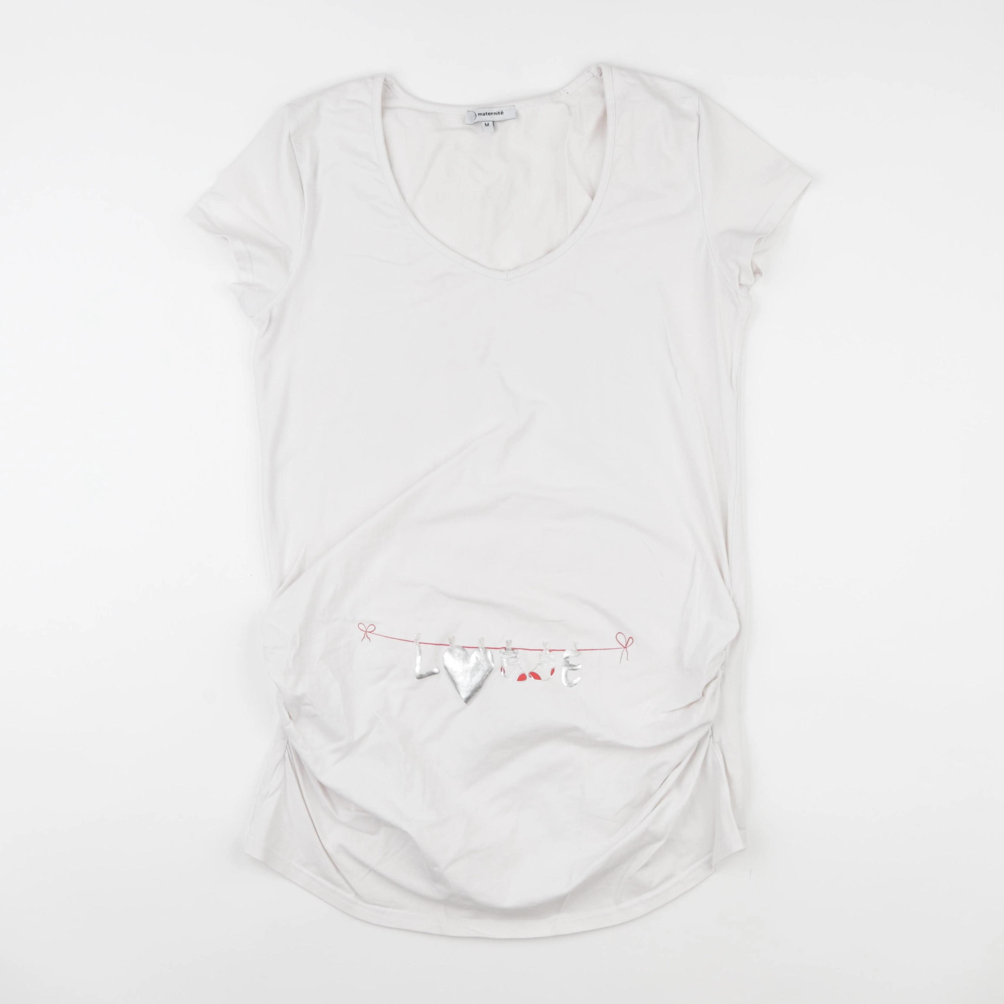 La Halle - tee-shirt grossesse beige - m
