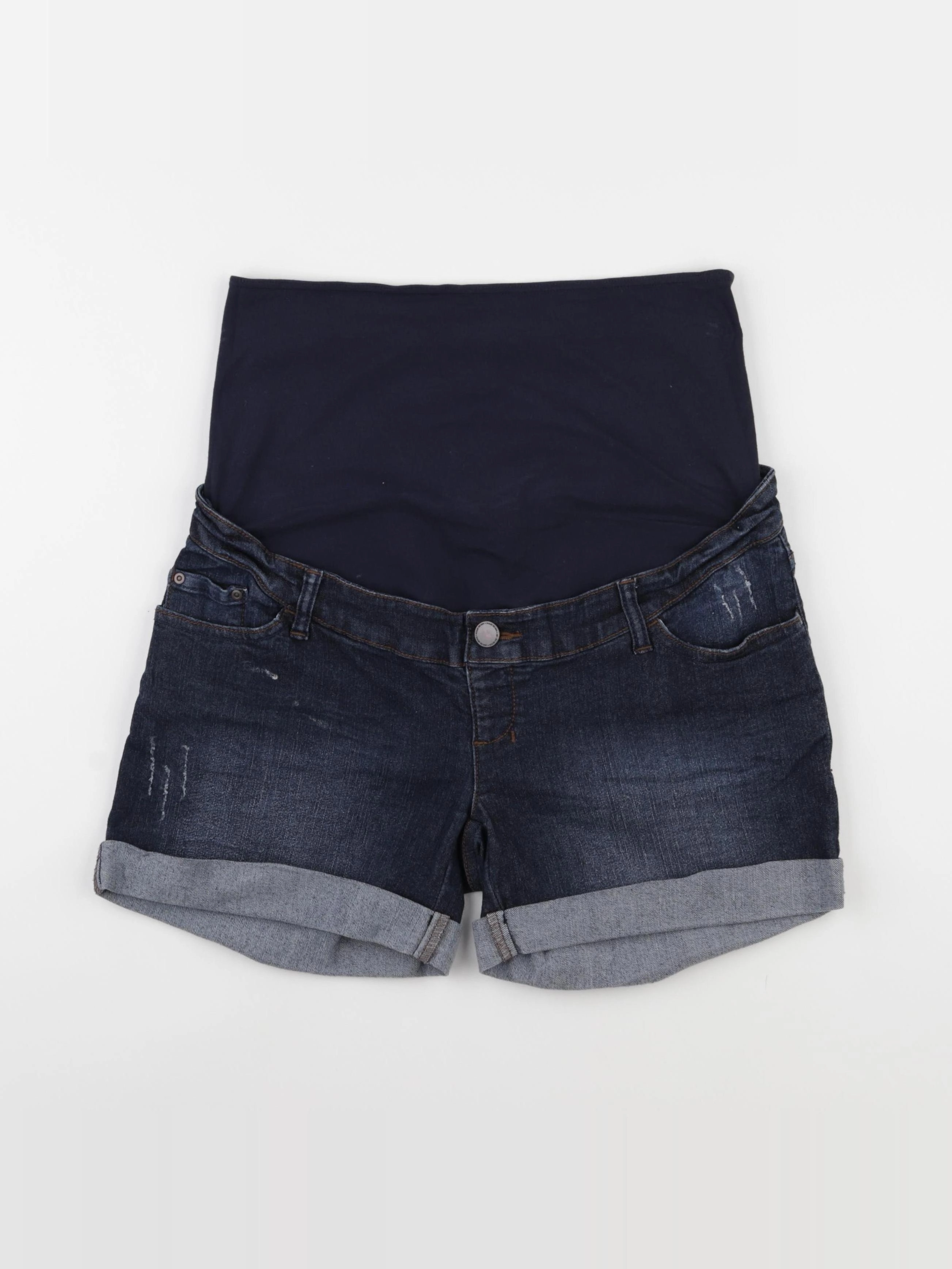 Kiabi - short grossesse bleu - 38