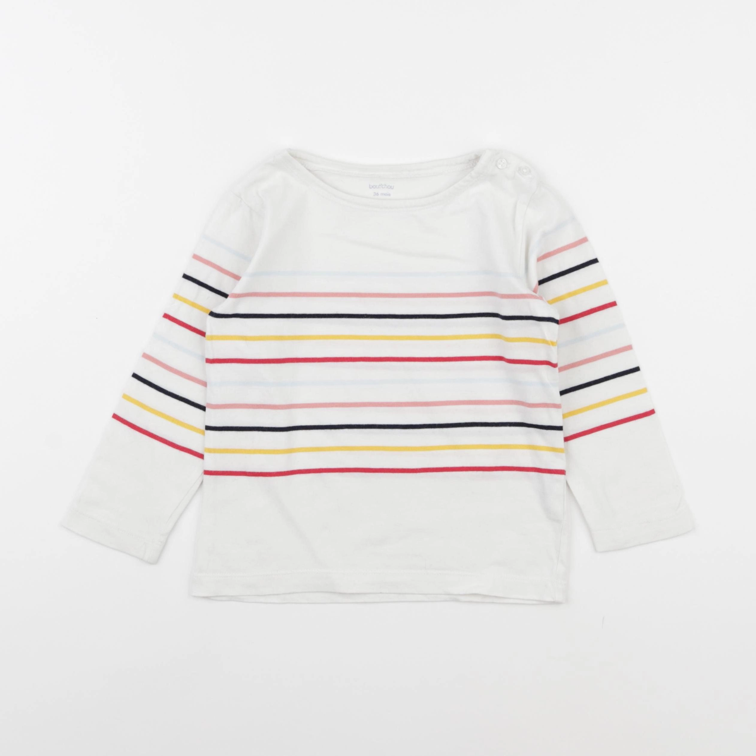 Boutchou - tee-shirt multicolore - 36 mois