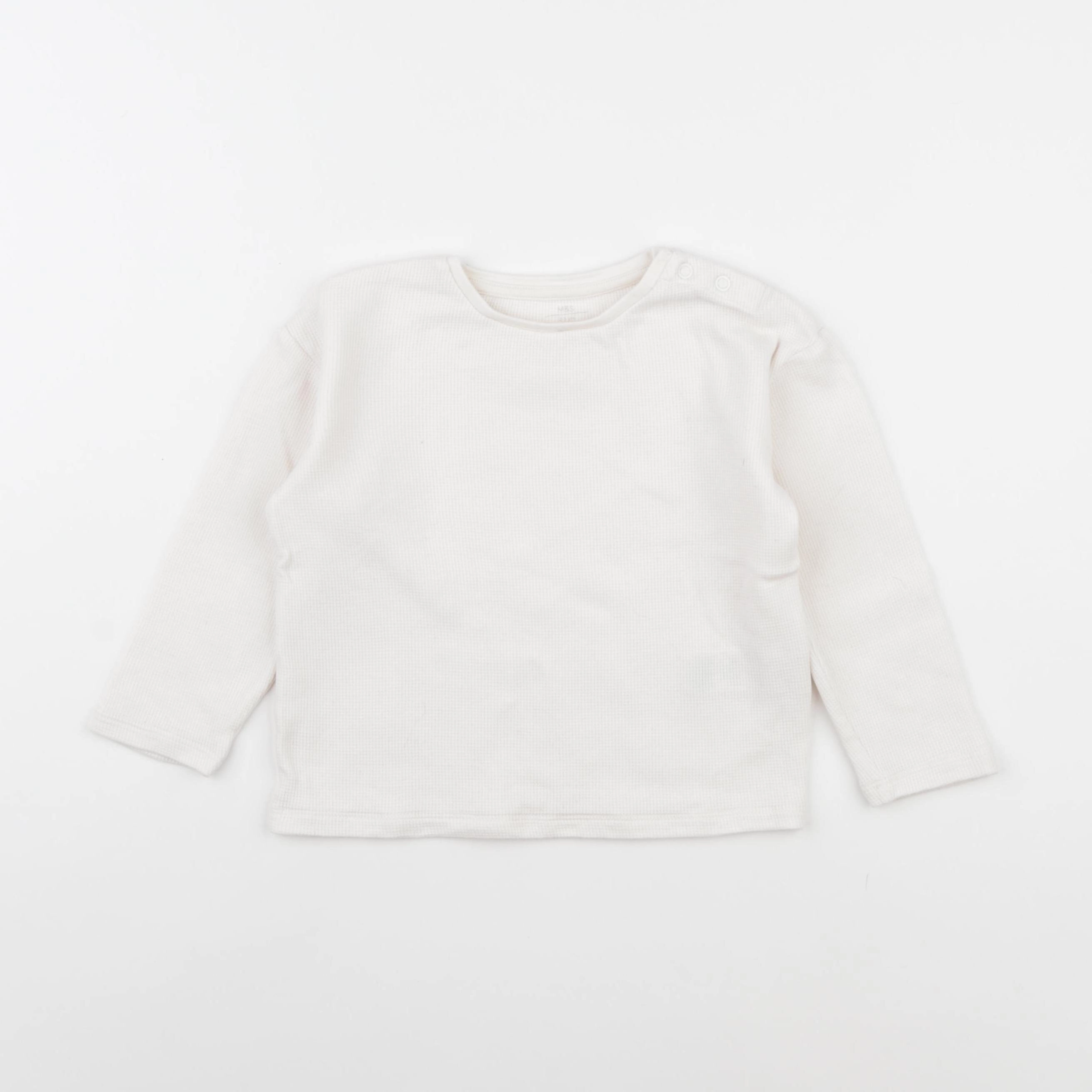 Marks & Spencer  - tee-shirt beige - 2/3 ans