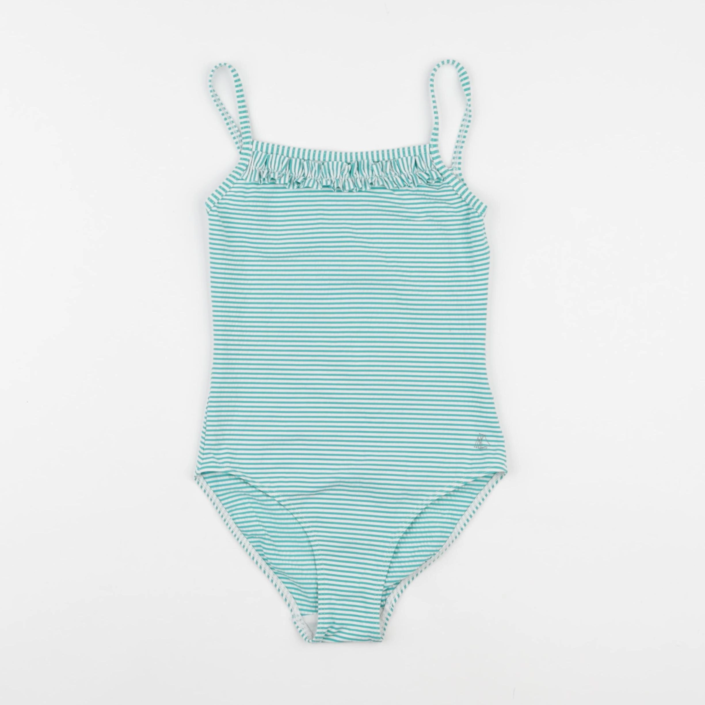Petit Bateau - maillot de bain blanc, vert - 6 ans