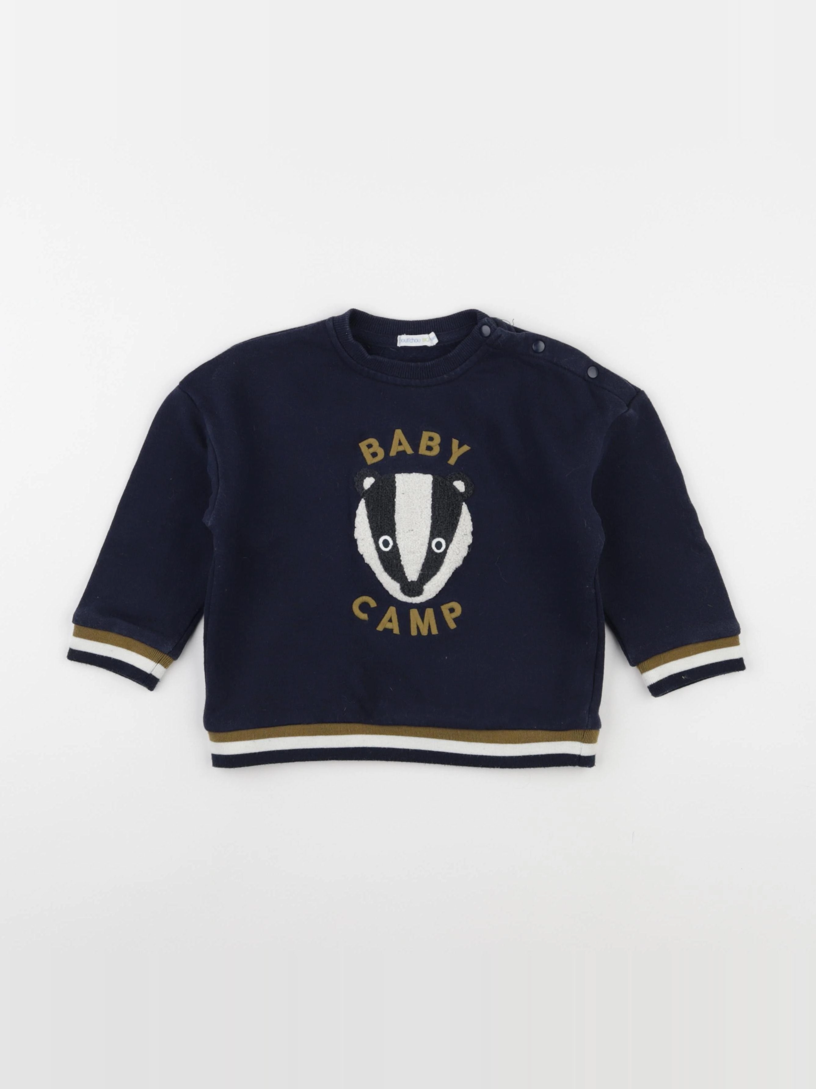 Boutchou - sweat bleu - 36 mois