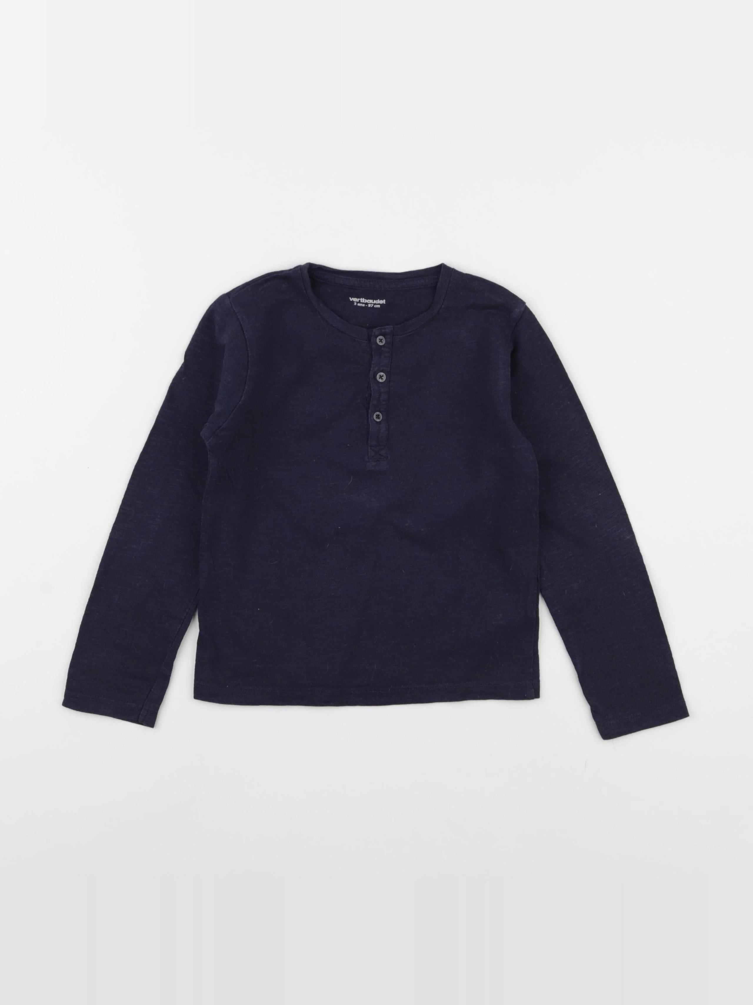 Vertbaudet - tee-shirt bleu - 3 ans