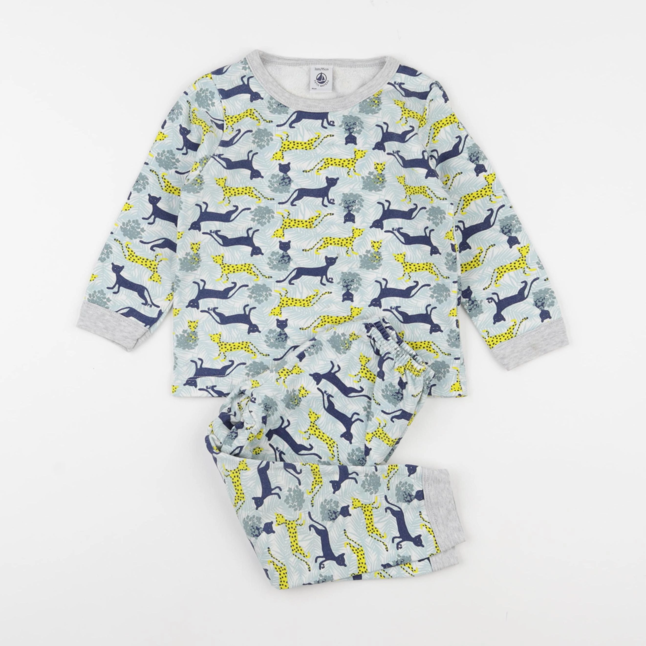 Petit Bateau - pyjama coton multicolore - 3 ans