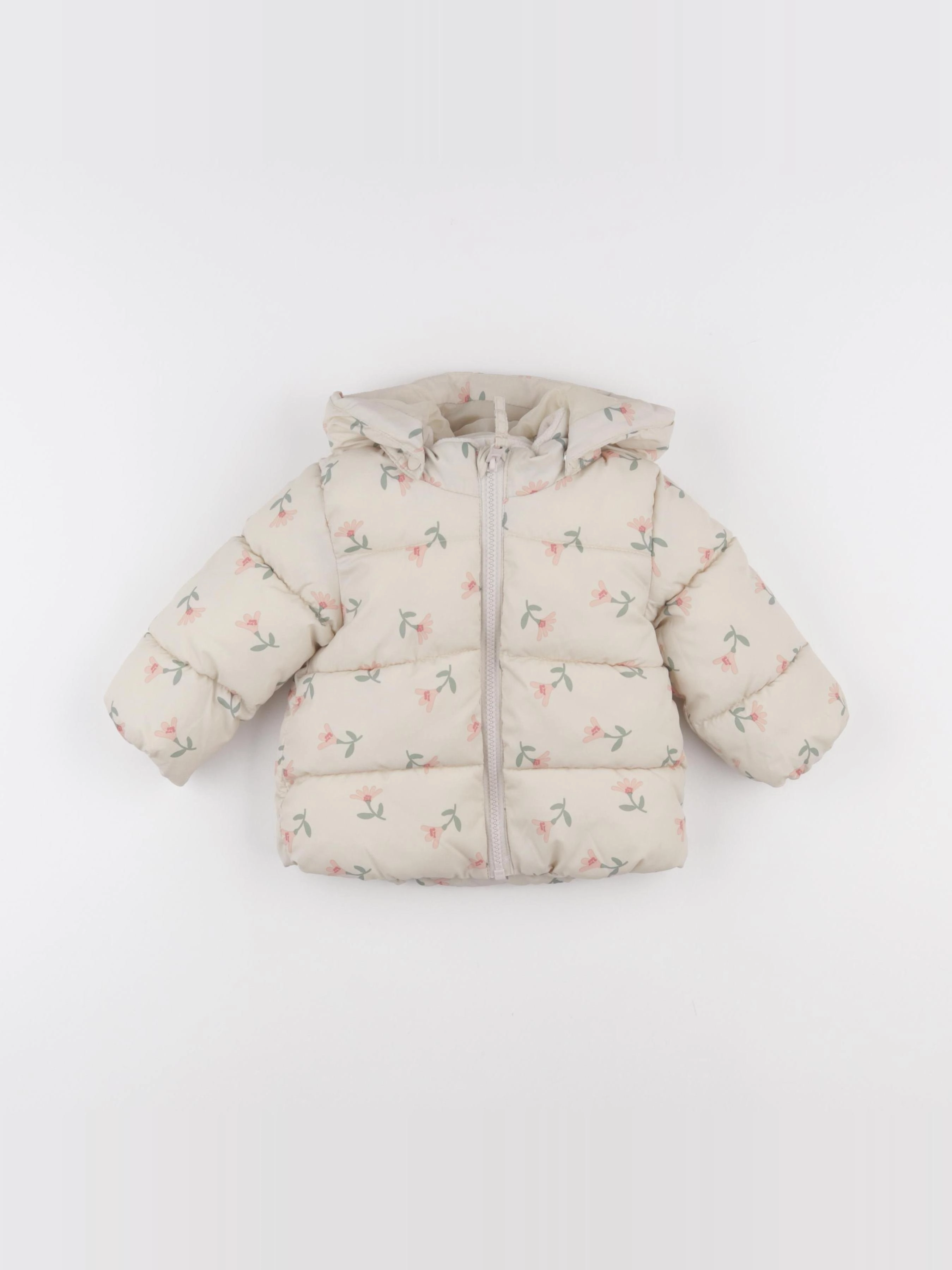 H&M - doudoune beige - 3/6 mois