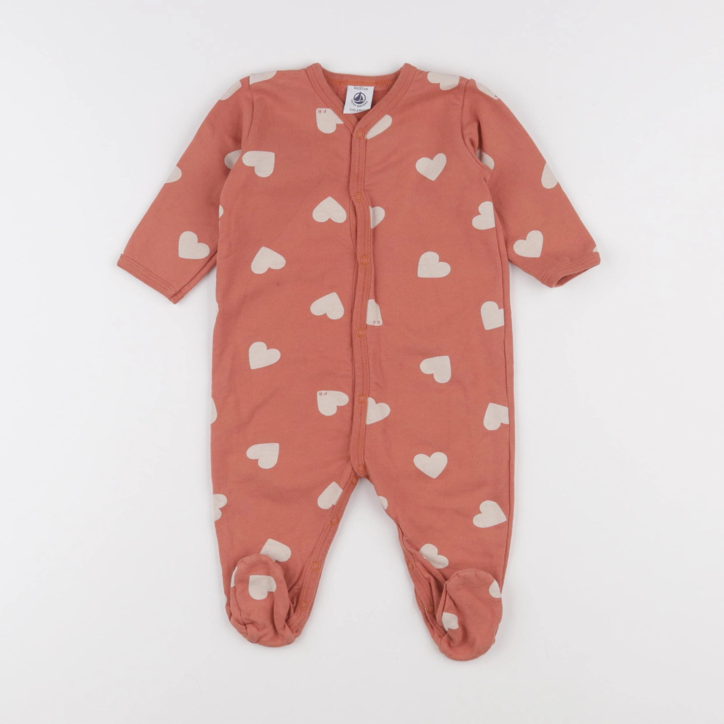 Petit Bateau - pyjama rose - 6 mois