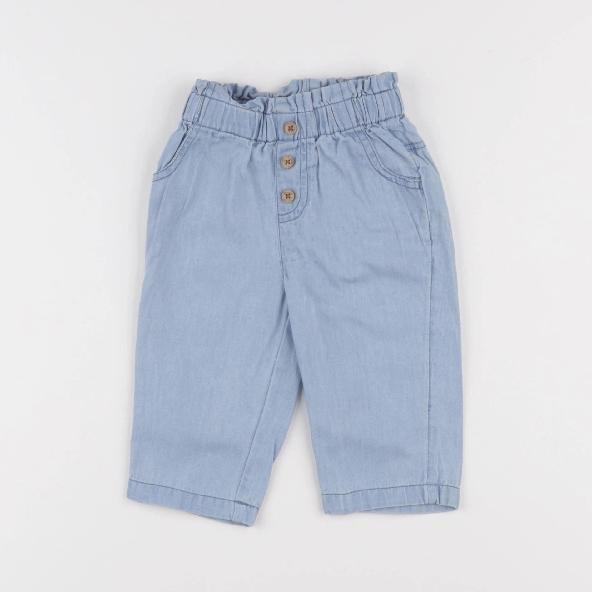 Boutchou - pantalon bleu - 6 mois