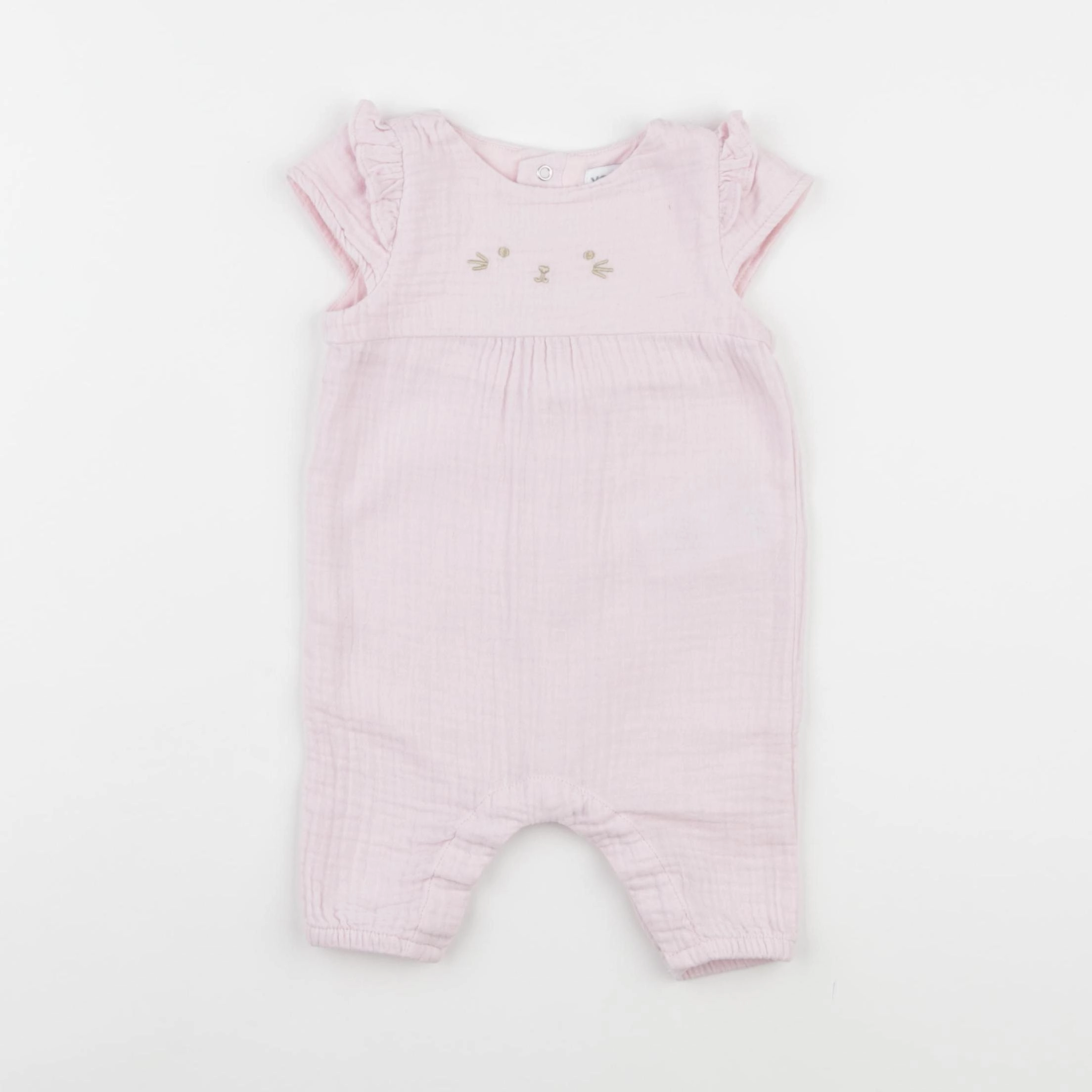 Vertbaudet - combinaison rose - 1 mois