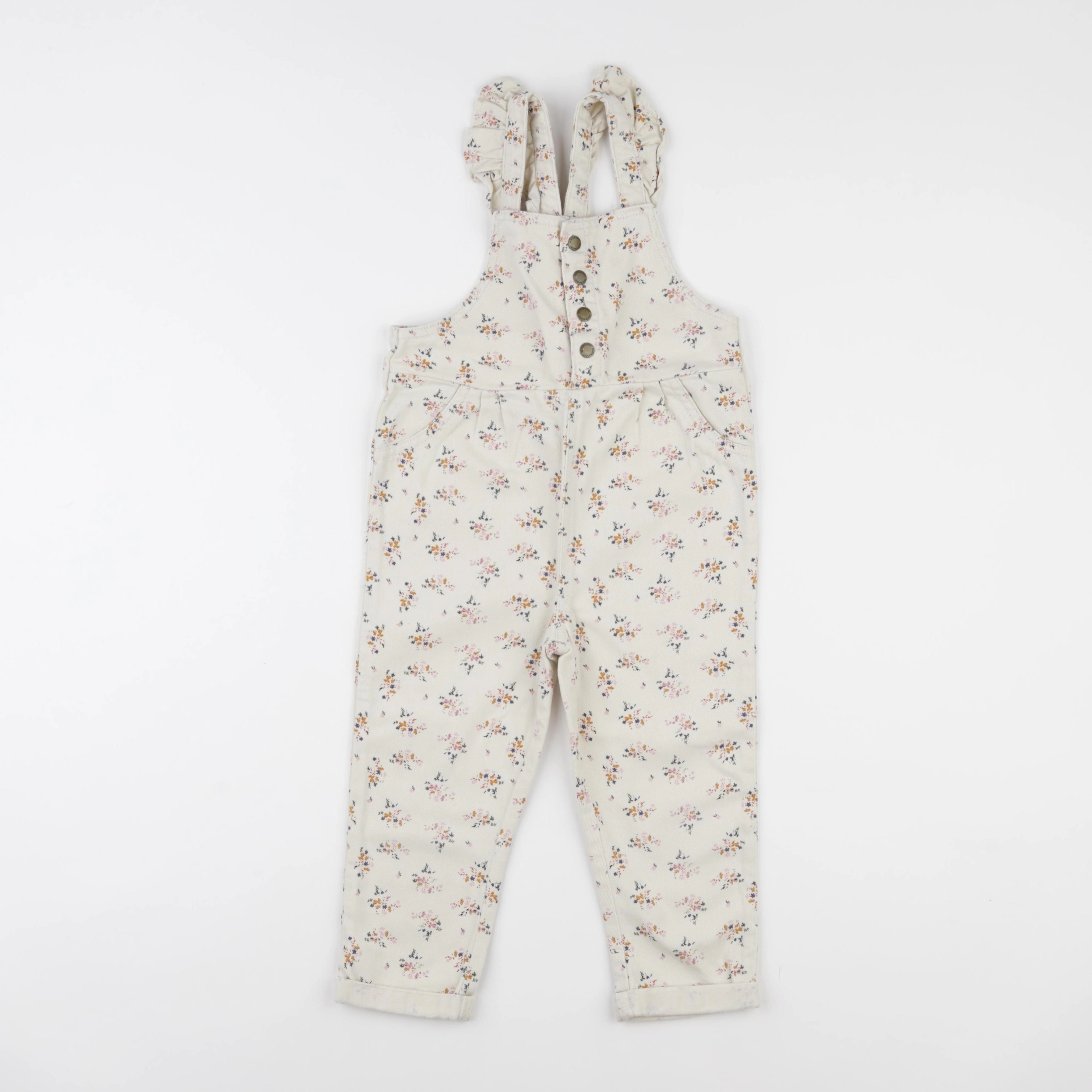 Vertbaudet - salopette beige - 36 mois