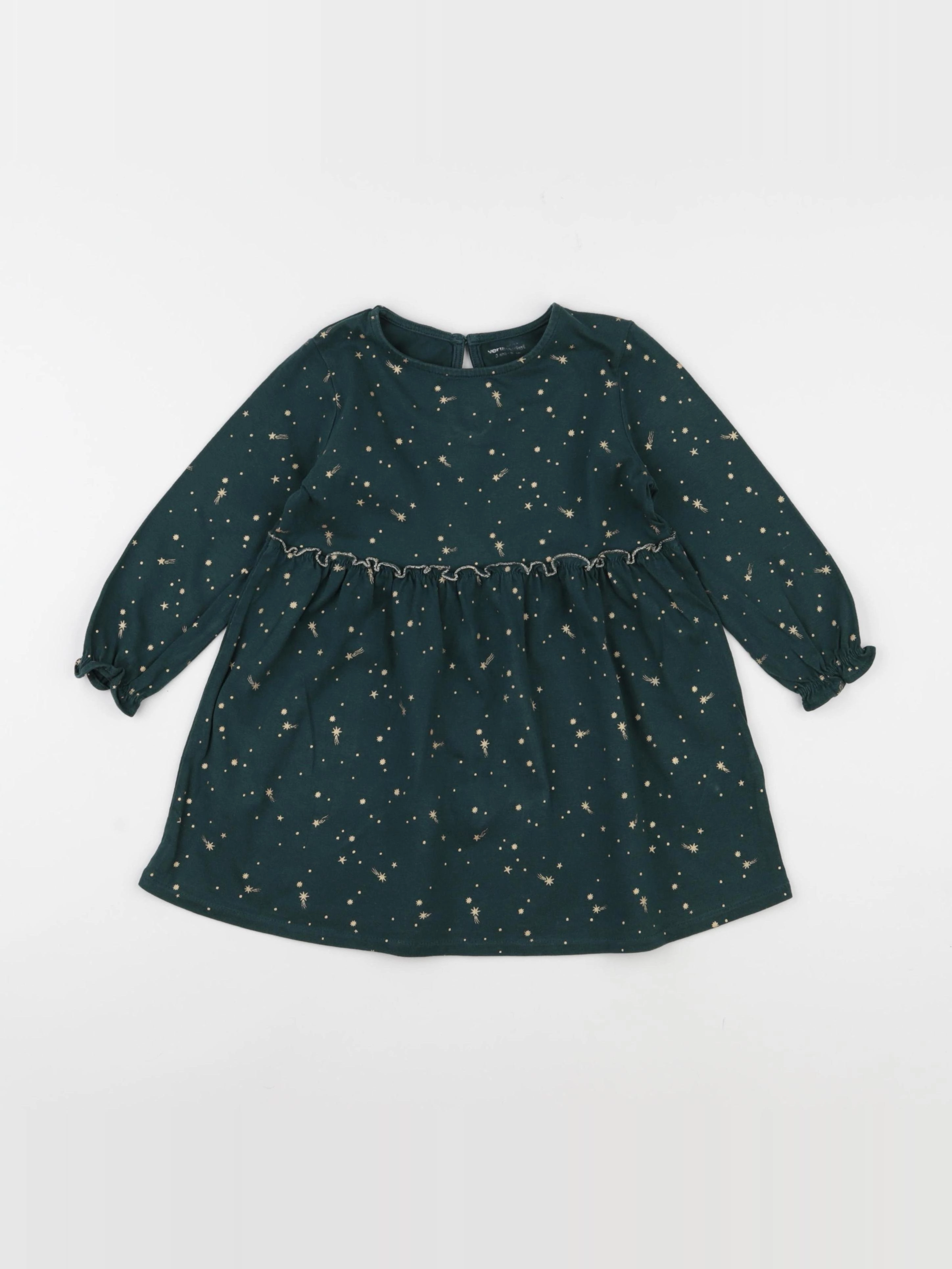 Vertbaudet - robe vert - 3 ans