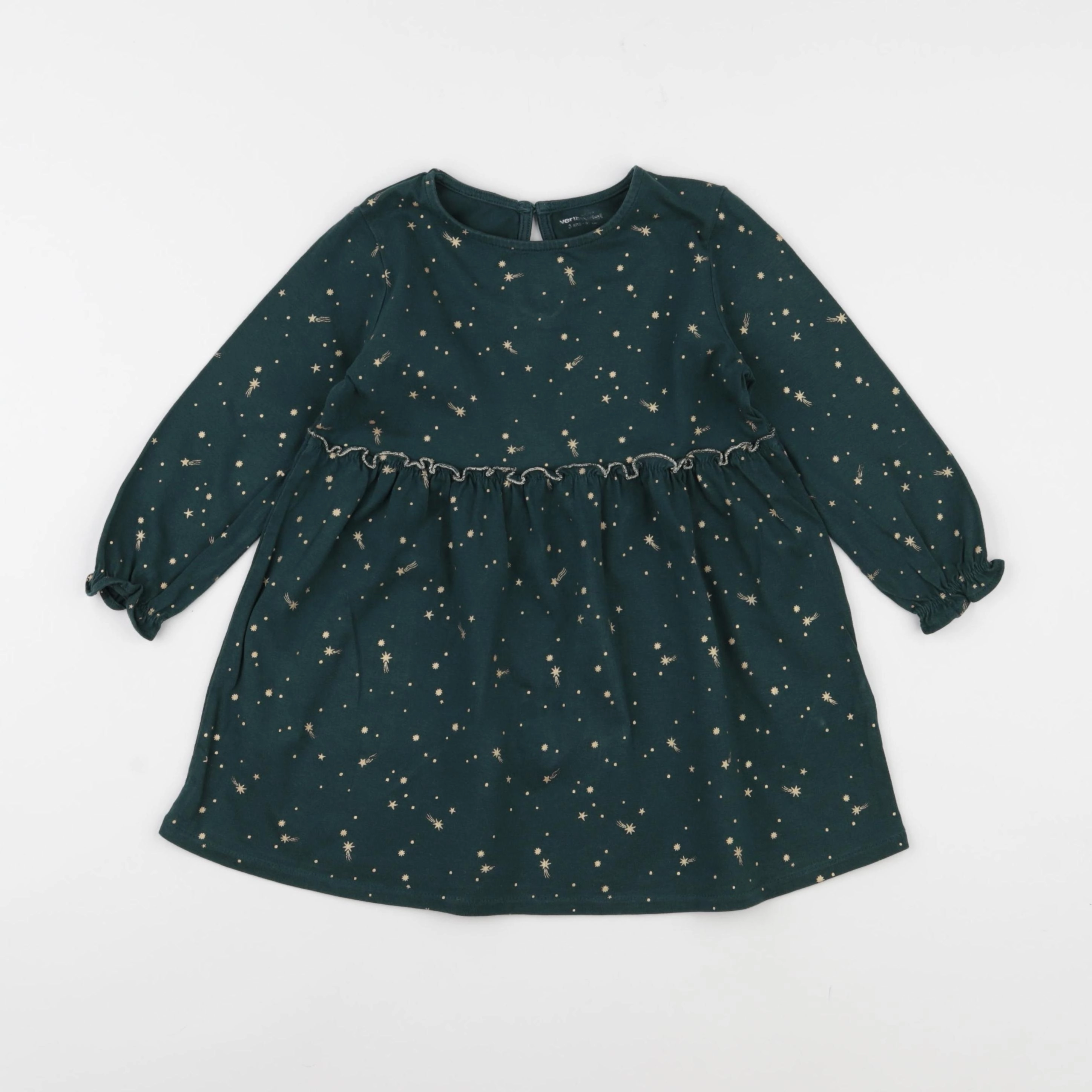 Vertbaudet - robe vert - 3 ans