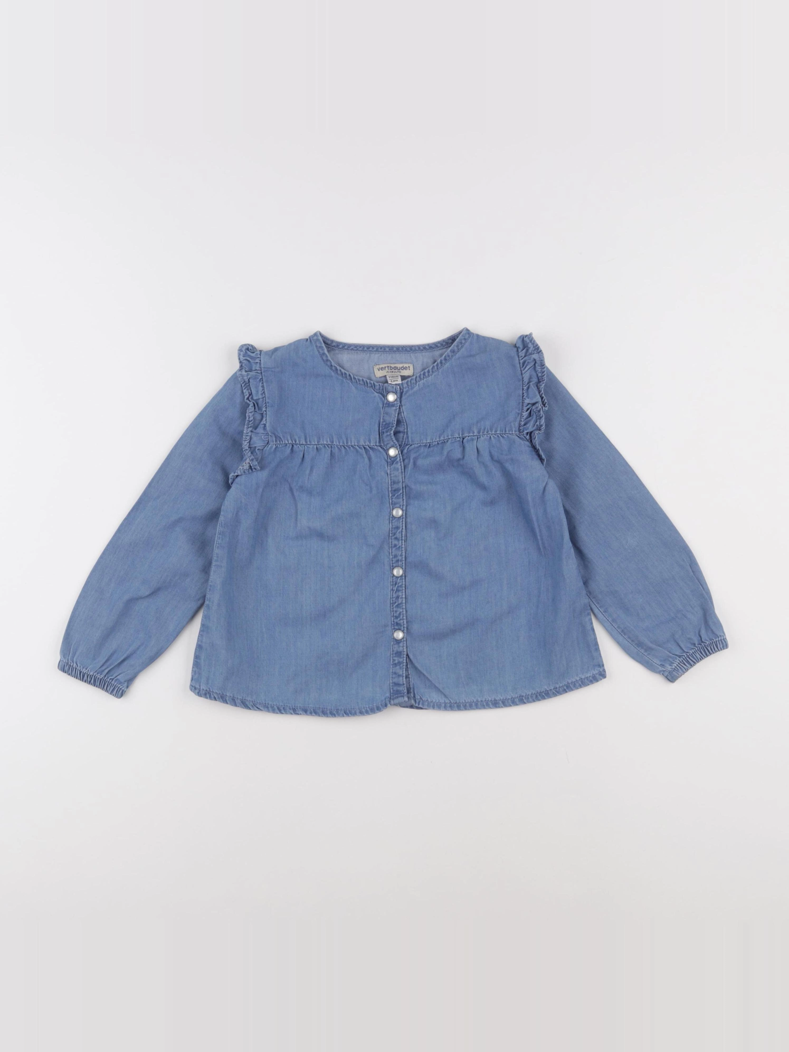Vertbaudet - blouse bleu - 5 ans