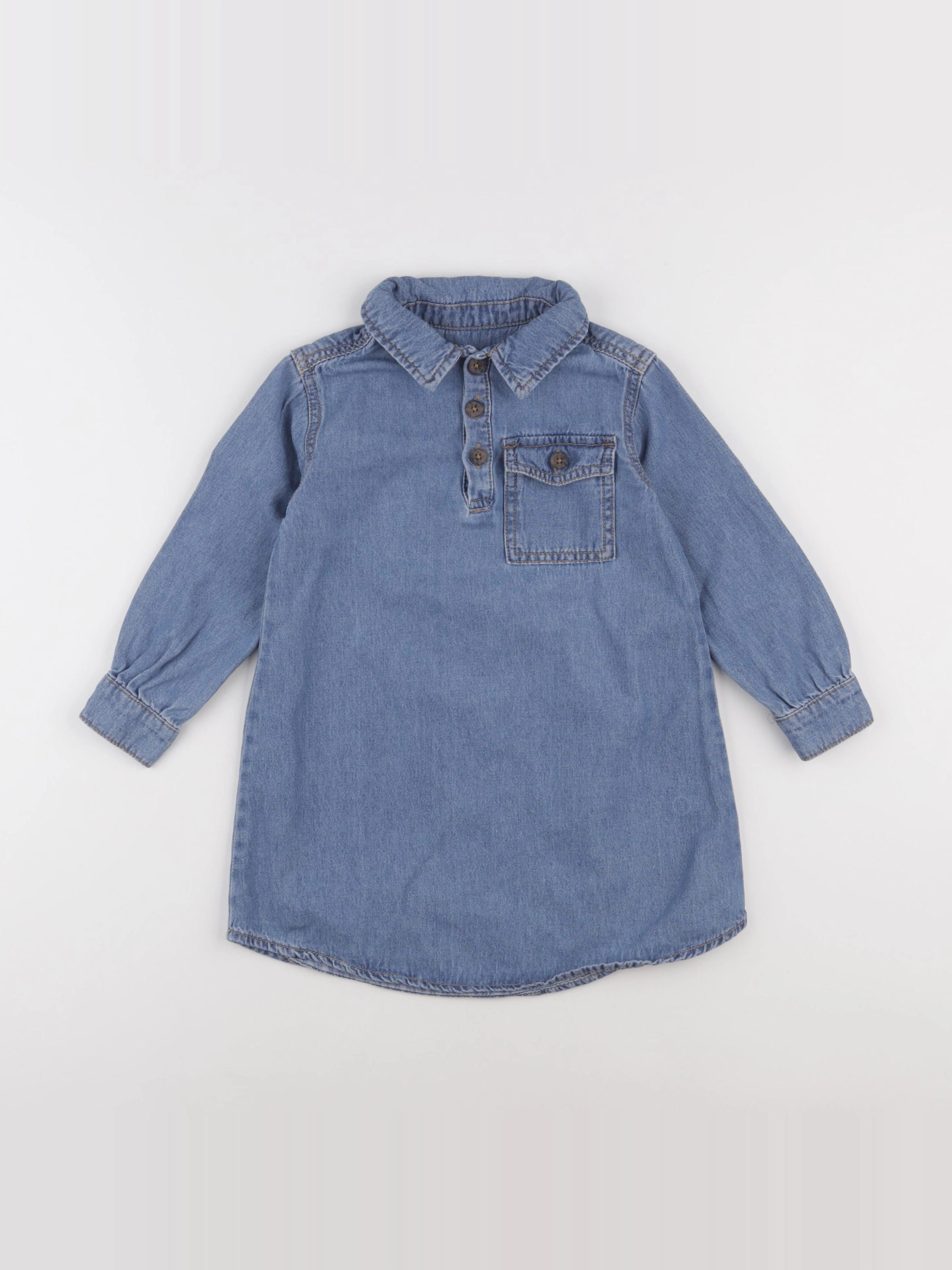 Vertbaudet - robe bleu - 4 ans