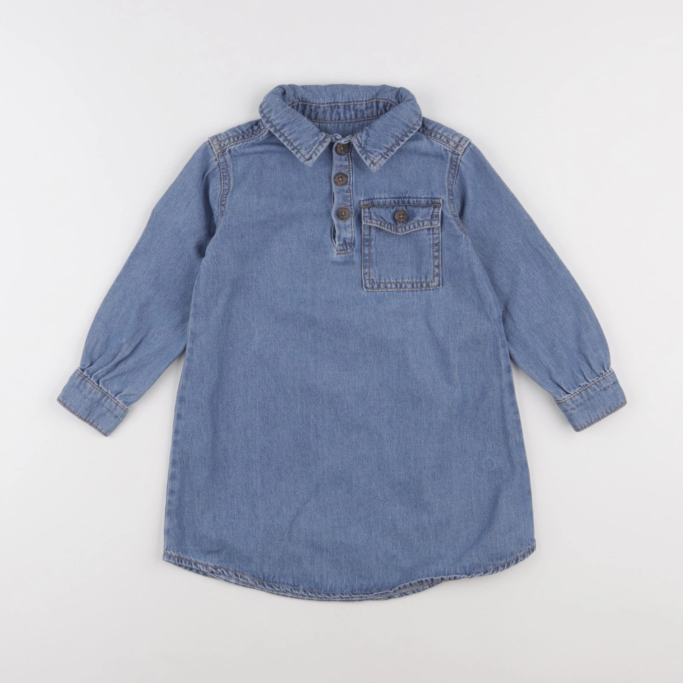 Vertbaudet - robe bleu - 4 ans