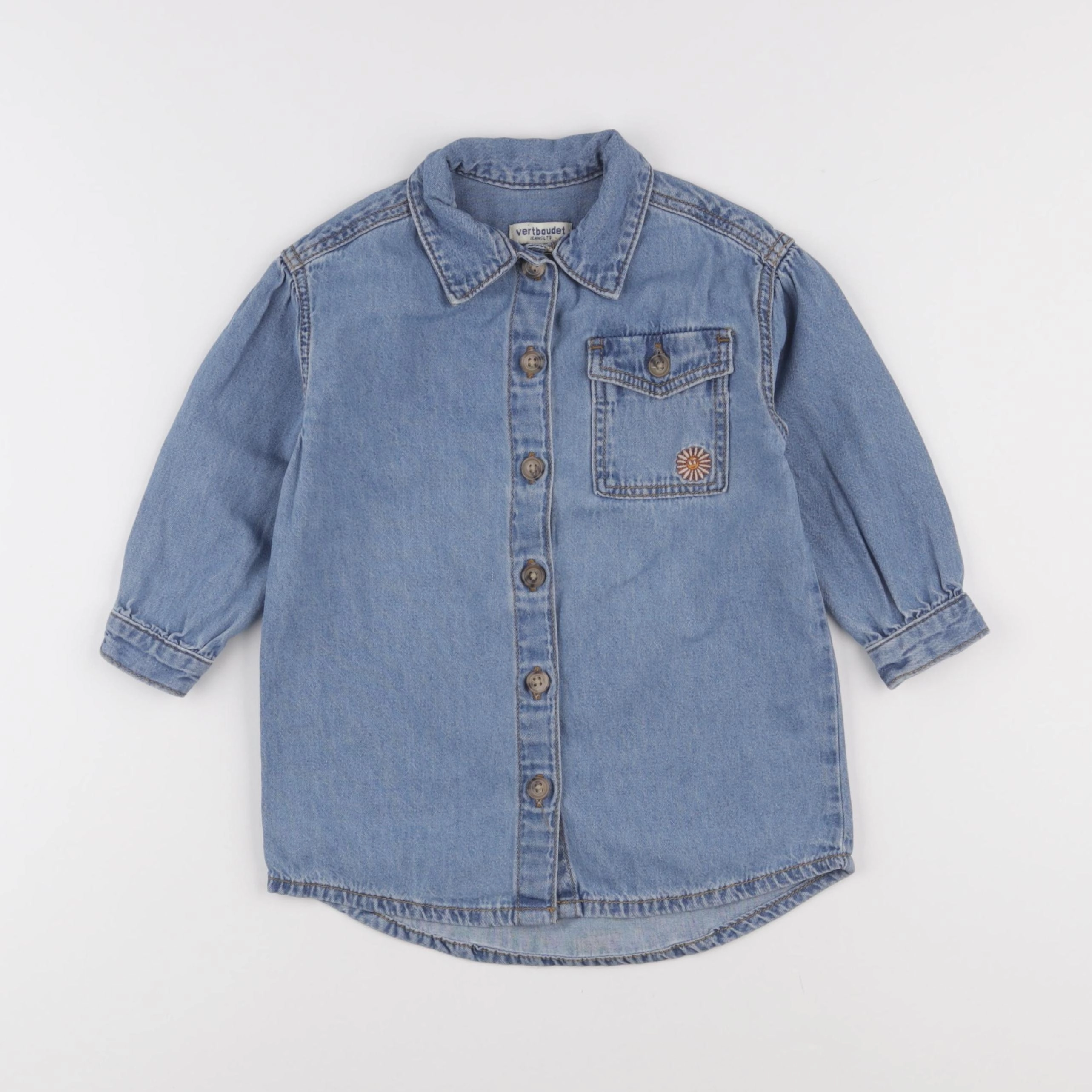 Vertbaudet - robe bleu - 3 ans