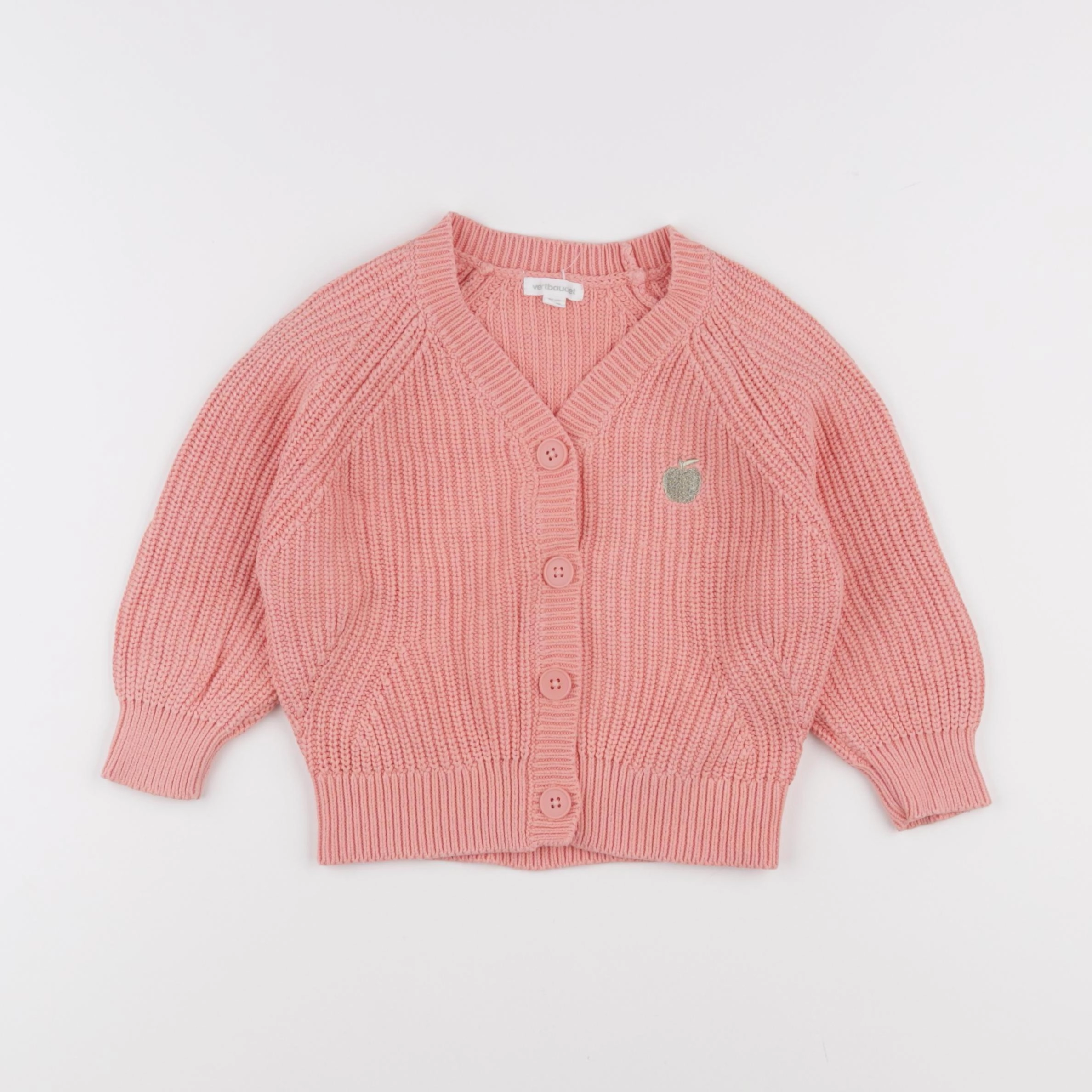 Vertbaudet - gilet rose - 3 ans