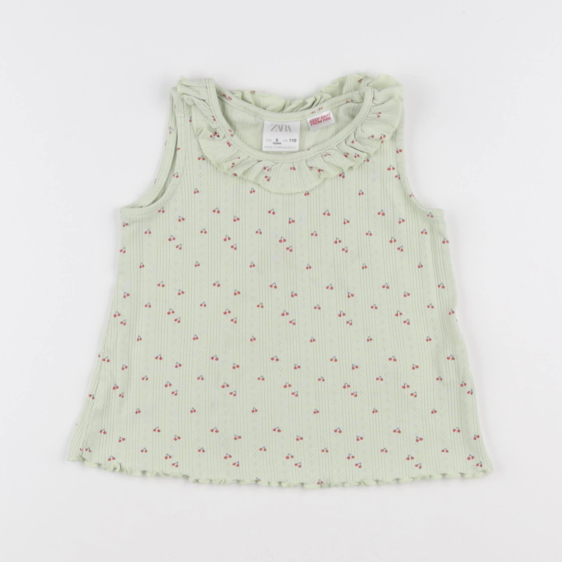 Zara - débardeur vert - 5 ans