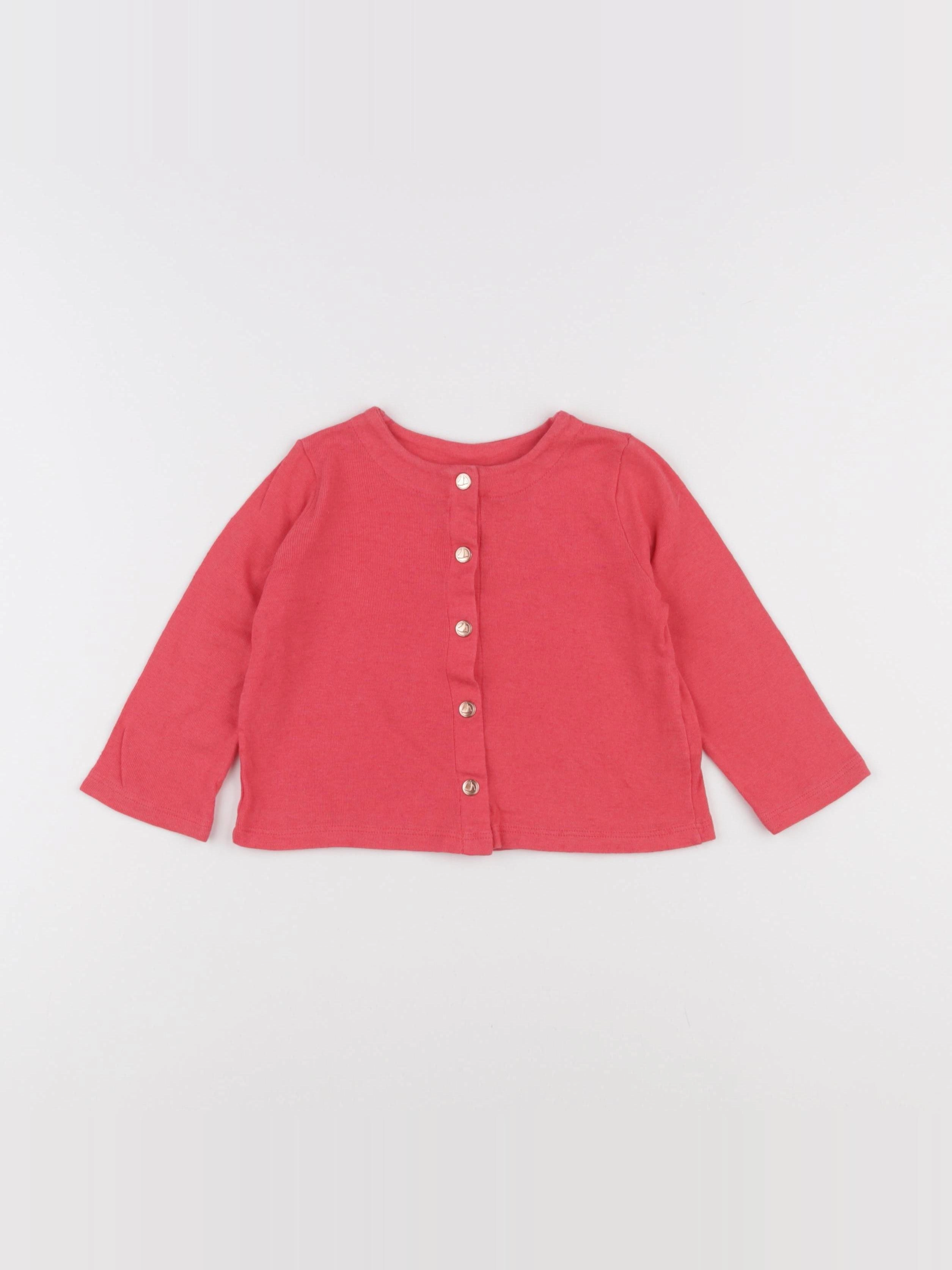 Petit Bateau - tee-shirt rouge - 18 mois