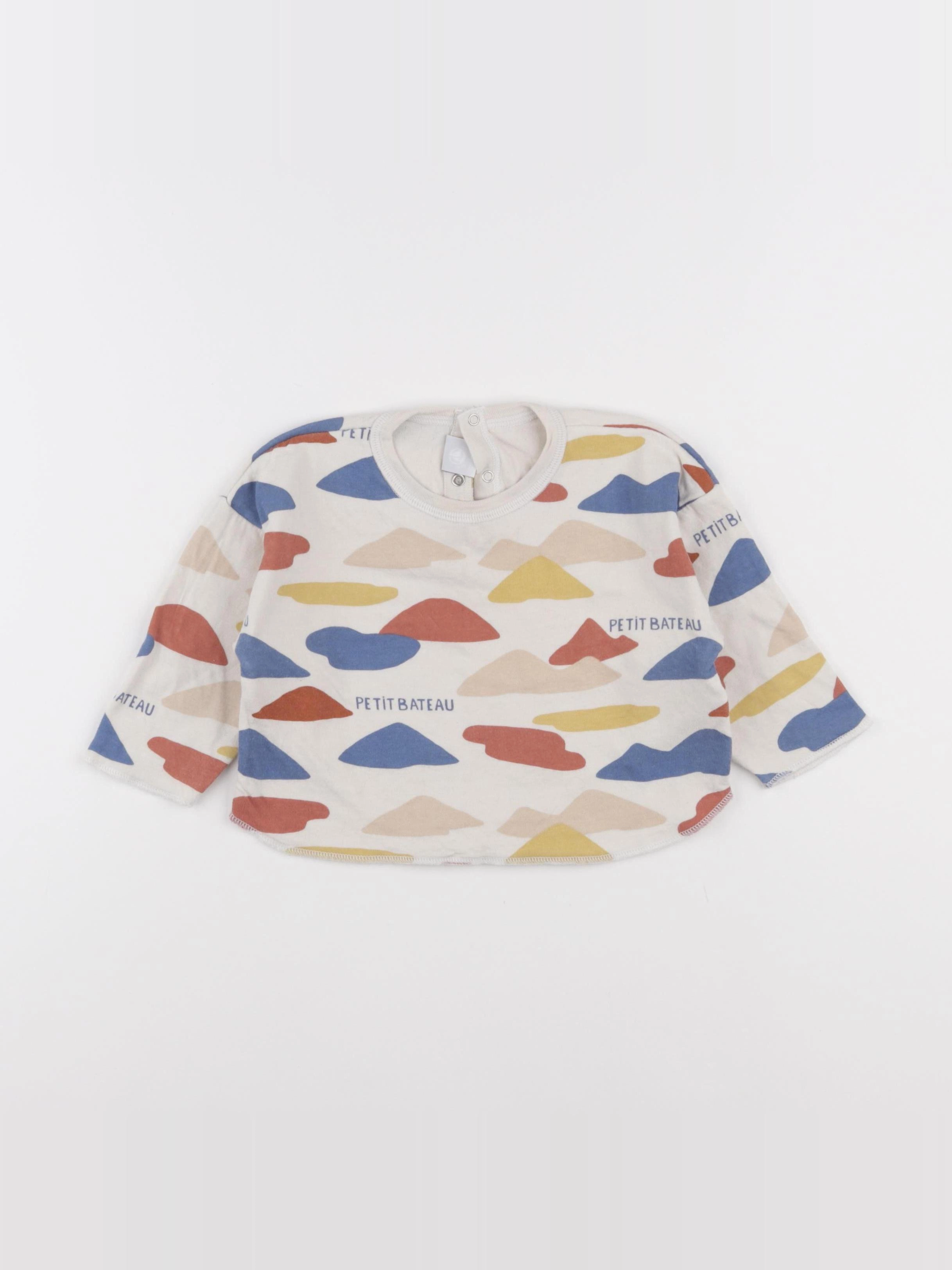 Petit Bateau - tee-shirt multicolore - 18 mois