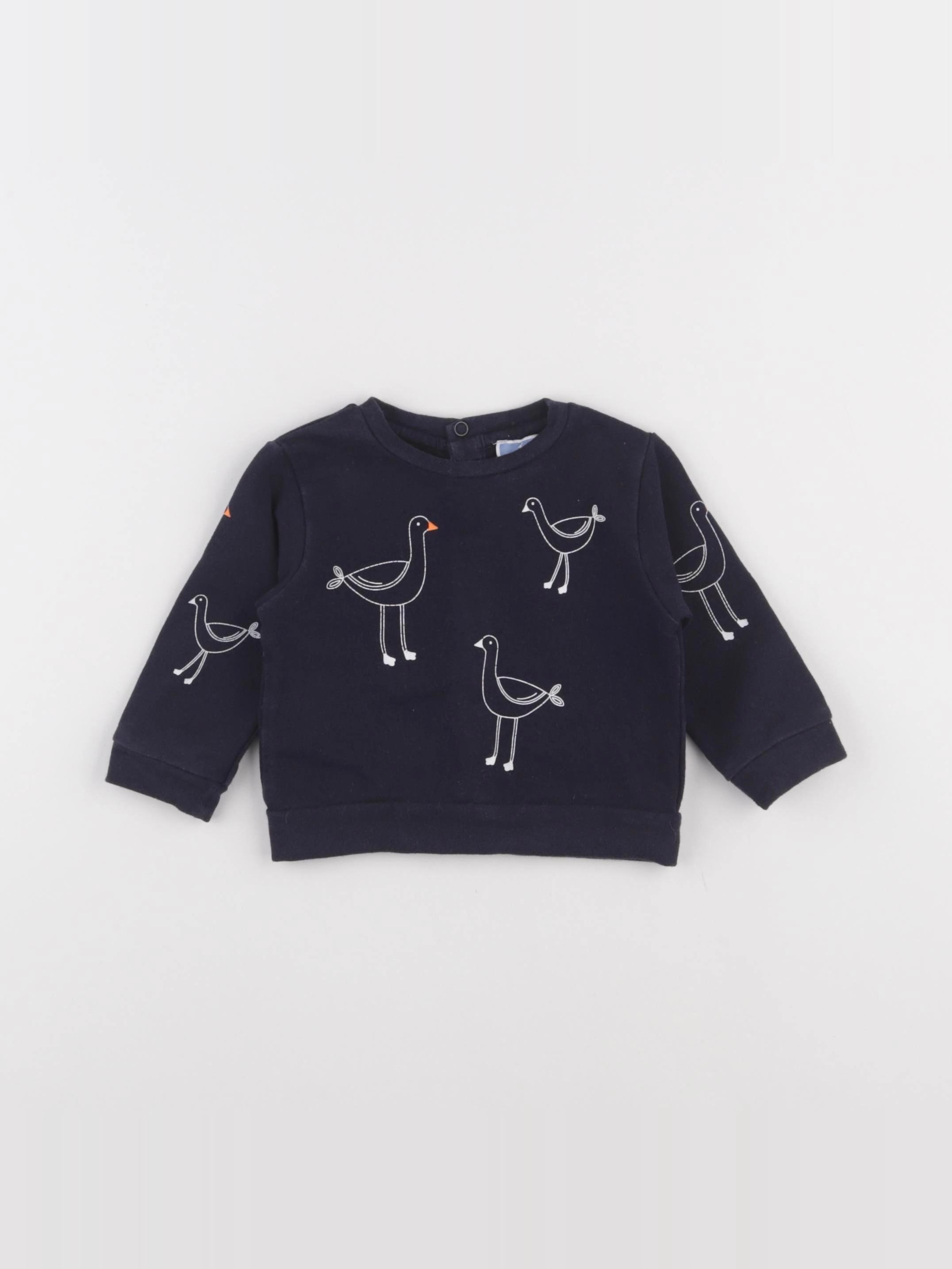 Jacadi - sweat bleu - 6 mois